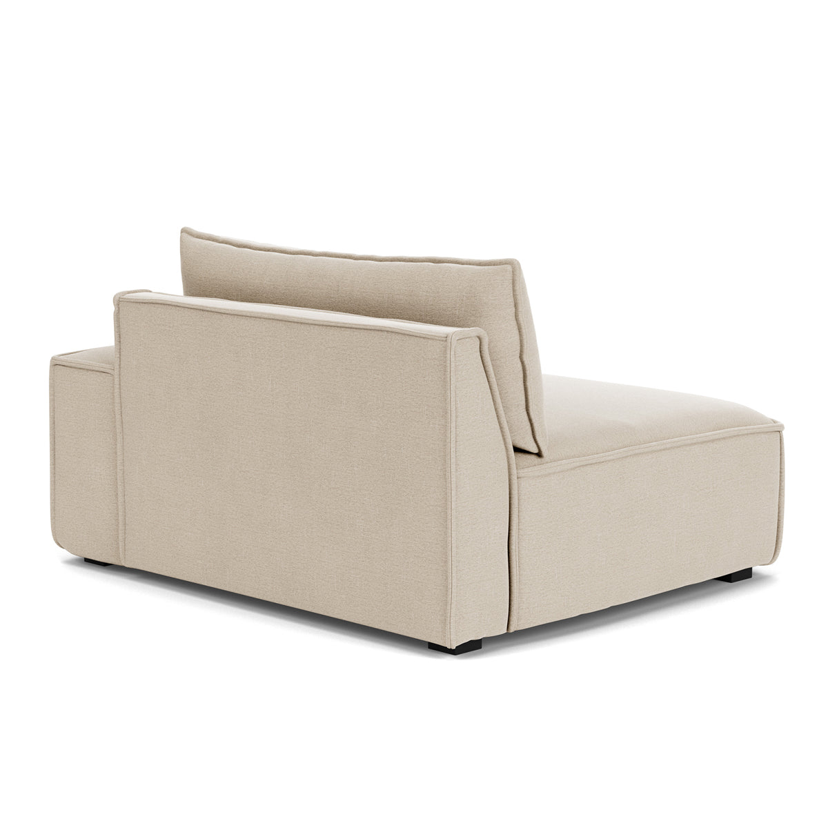 Daphne Fabric 1-Seater Right Arm Modular Sofa - Compact Modern Living Room Furniture for Small Spaces & Apartments