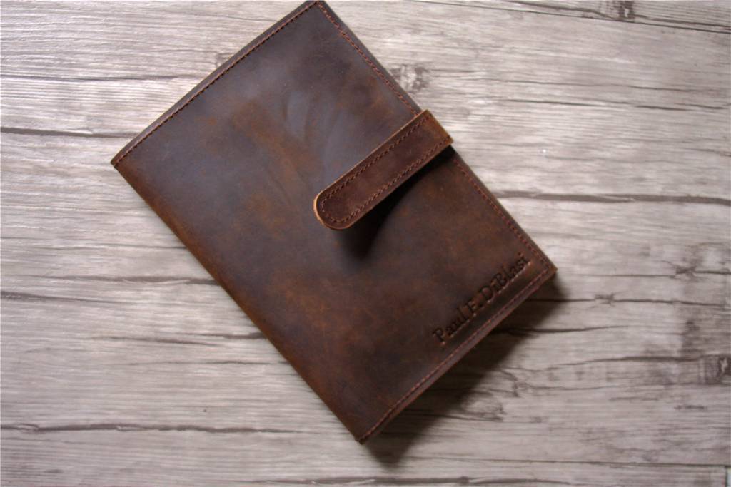 Personalized Engraved Leather Journal Cover - Handmade Notebook Holder for Writing, Sketching & Travel - Perfect Gift for Writers & Artists