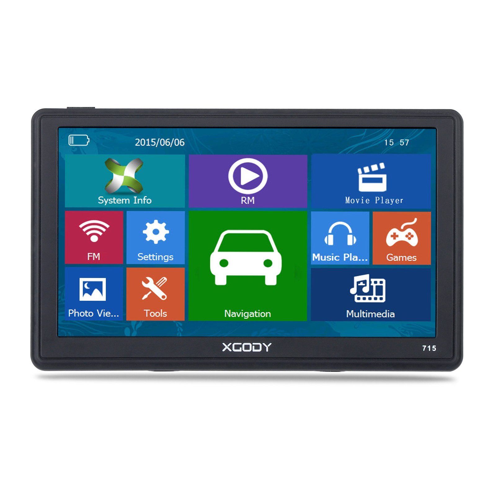 XGODY 715F 7 Inch Truck GPS Navigator with 8GB Memory & Preloaded World Maps - Perfect for Long Haul Trucking, RV Travel & Fleet Management