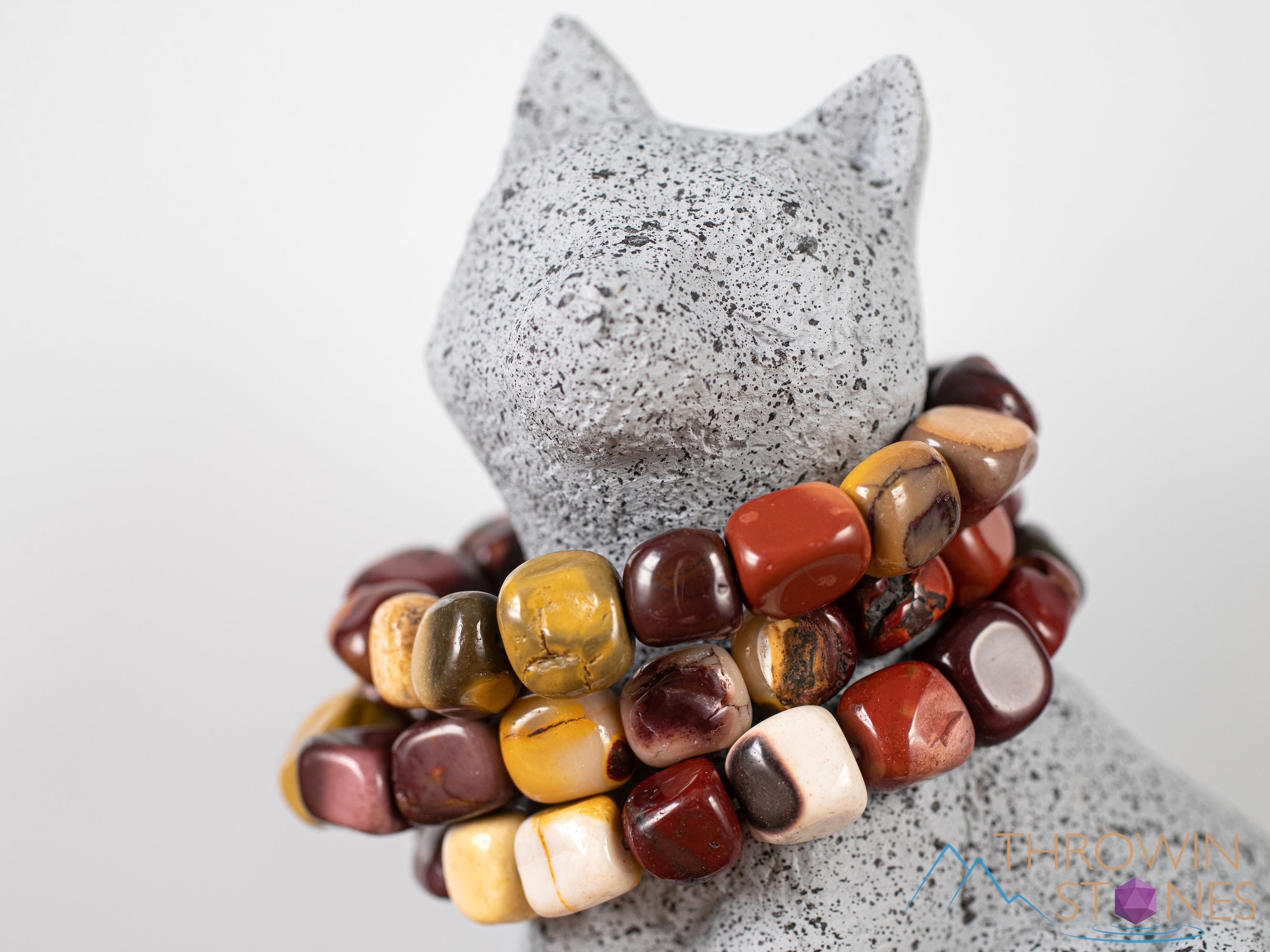 MOOKAITE JASPER Crystal Bracelet - Handmade Healing Stone Beaded Bracelet with Tumbled Beads | Spiritual Jewelry for Meditation, Chakra Balancing & Positive Energy (E0371)
