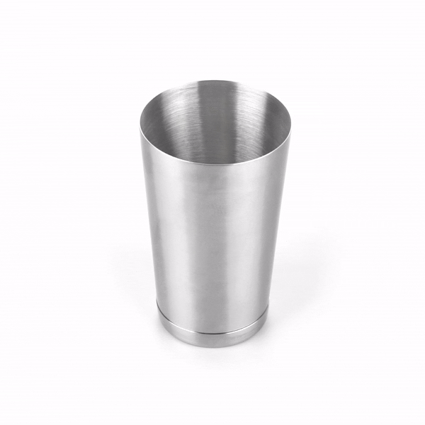 Premium 16 oz Stainless Steel Cocktail Shaker - Weighted Bar Mixing Tin with Mirrored Finish (3.25