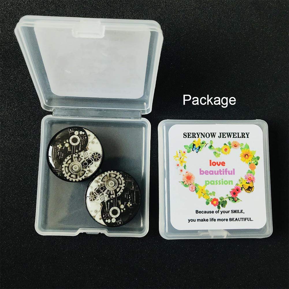 Ear Gauges Plugs and Tunnels - 6mm to 25mm Double Flared Screw Plug Ear Stretcher Expander for Body Piercing Jewelry - Perfect for Stretching, Everyday Wear and Alternative Fashion
