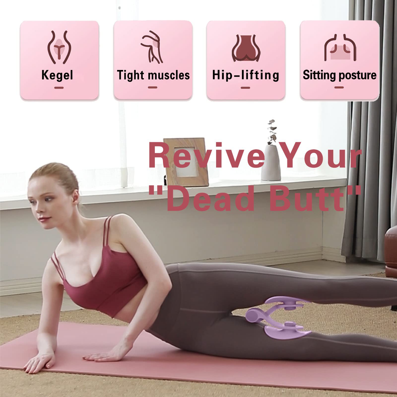 Thigh Master - 26lbs Upgraded Thigh Toner & Kegel Exerciser for Women - Home Gym Workout Equipment for Leg & Pelvic Floor Strength Training