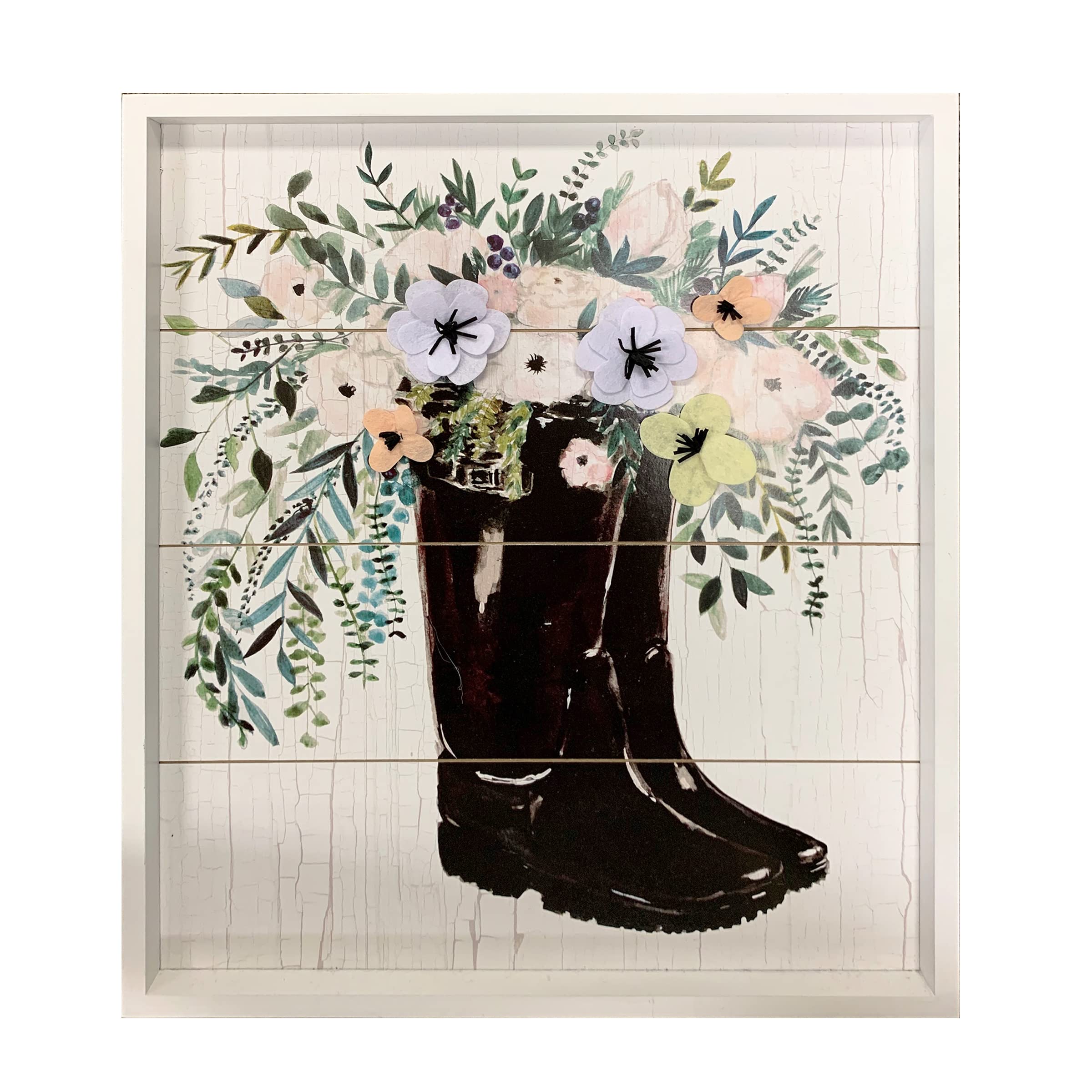 Floral Rain Boots Wall Art - 22