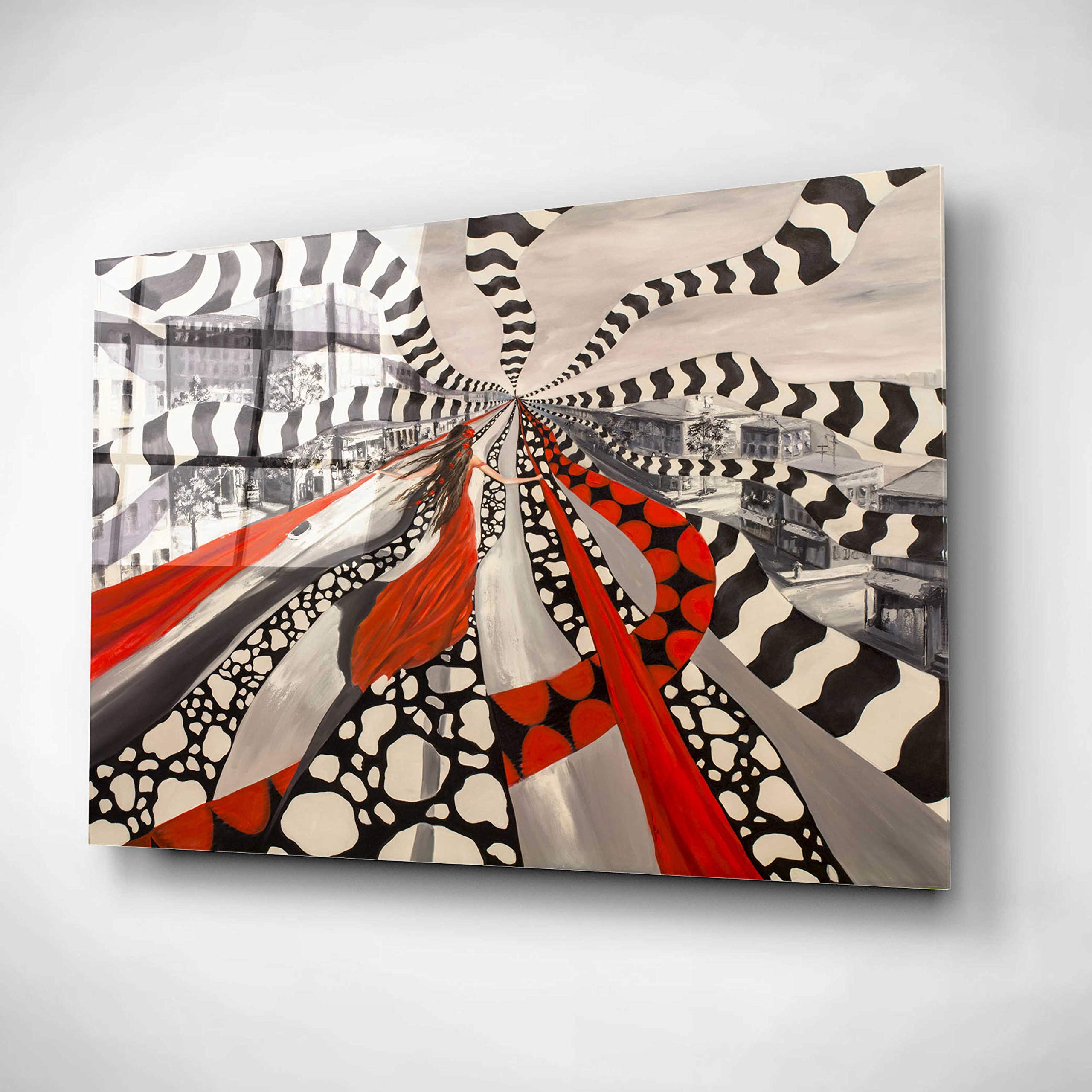 Epic Abstract Art 'X And Y' - Modern Acrylic Glass Wall Decor - 24x16 Inches - Contemporary Home & Office Wall Art - Perfect for Living Room, Bedroom, or Office Decoration