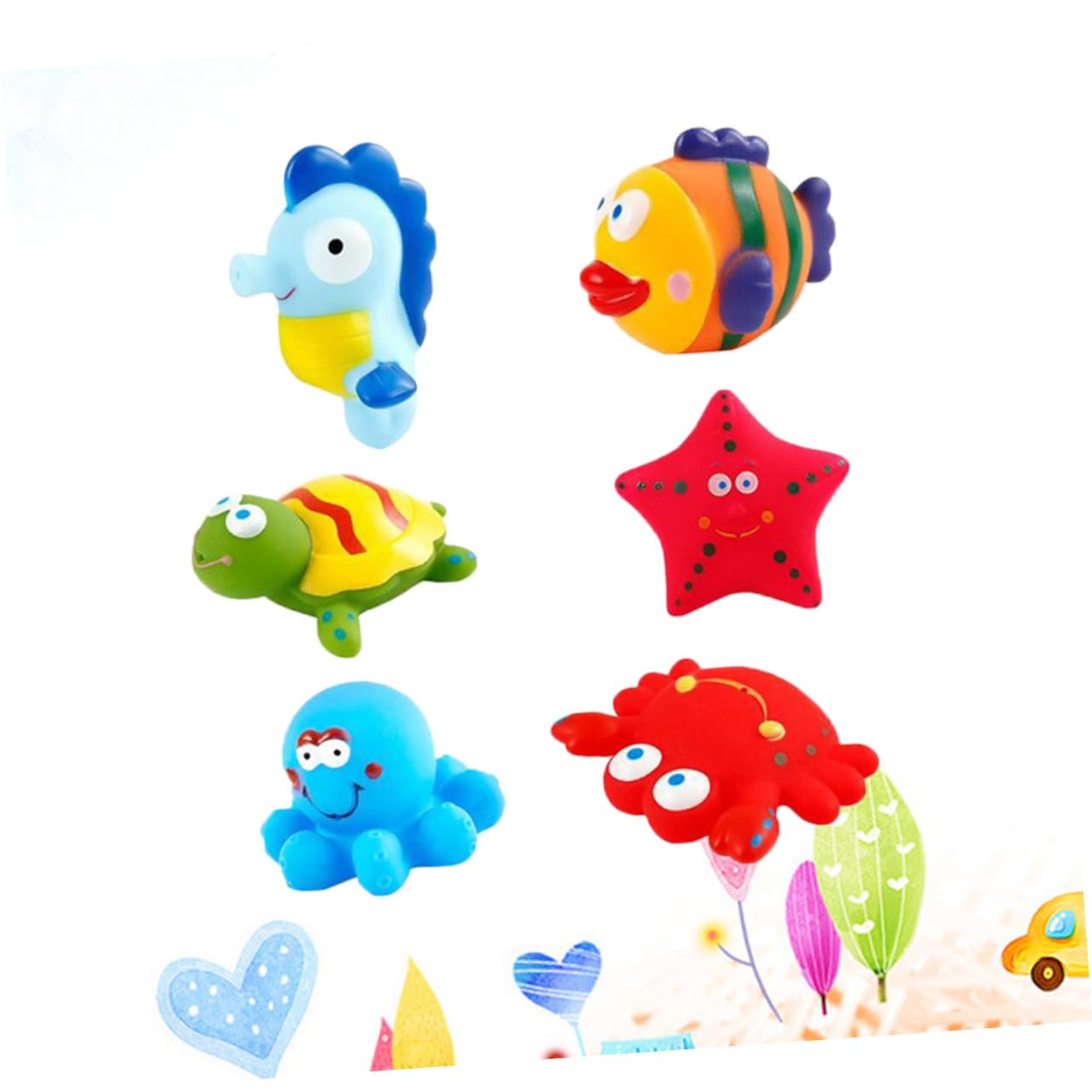 UPKOCH 12 Pcs Ocean Animal Bath Toys for Kids - Colorful Sea Creature Bathtub Toys for Toddlers, Fun Bath Time Learning & Sensory Play