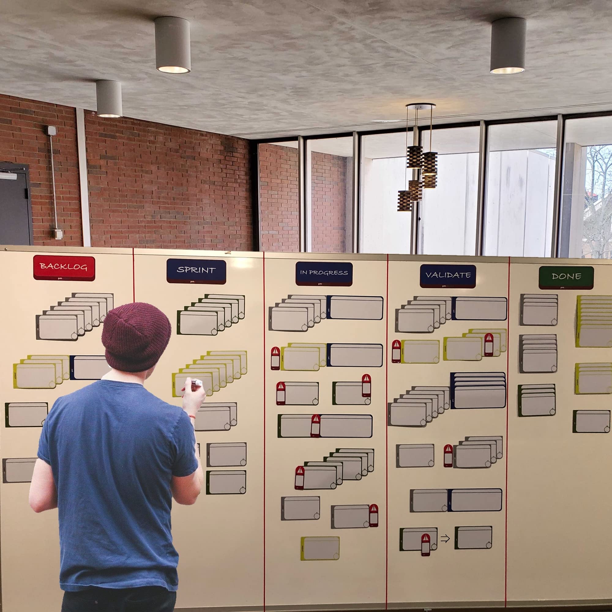 PMXBoard Agile Management Set Plus - 156-Piece Scrum & Kanban Board Kit for Project Management | Magnetic Scrum Cards & Kanban Cards | Complete Agile Project Management Tool Set | Perfect for Team Collaboration, Sprint Planning & Workflow Visualization