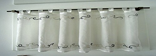 Loop Panne Blue Polyester Tablecloth 50 x 140 cm - Elegant White Rectangular Table Cover for Dining, Parties, and Home Decor