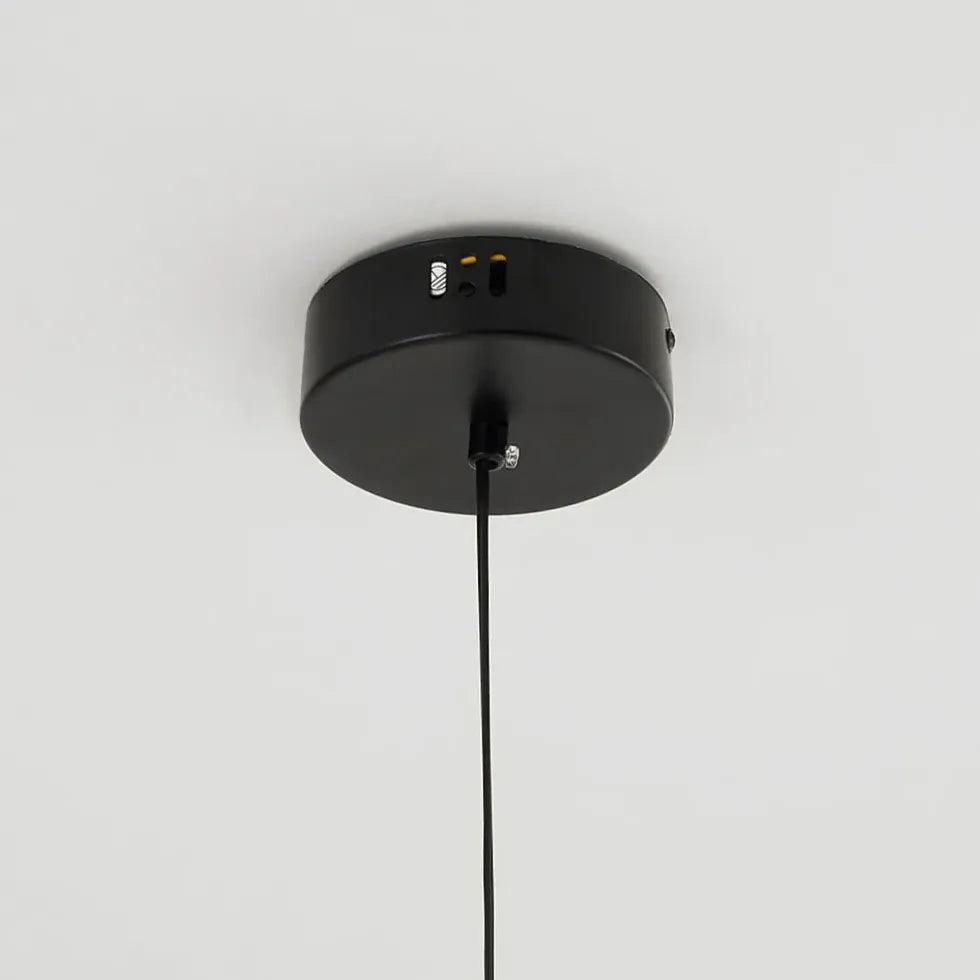 Modern Silk Oval Pendant Light - Minimalist Ceiling Lighting Fixture for Dining Room, Kitchen, or Bedroom Decor