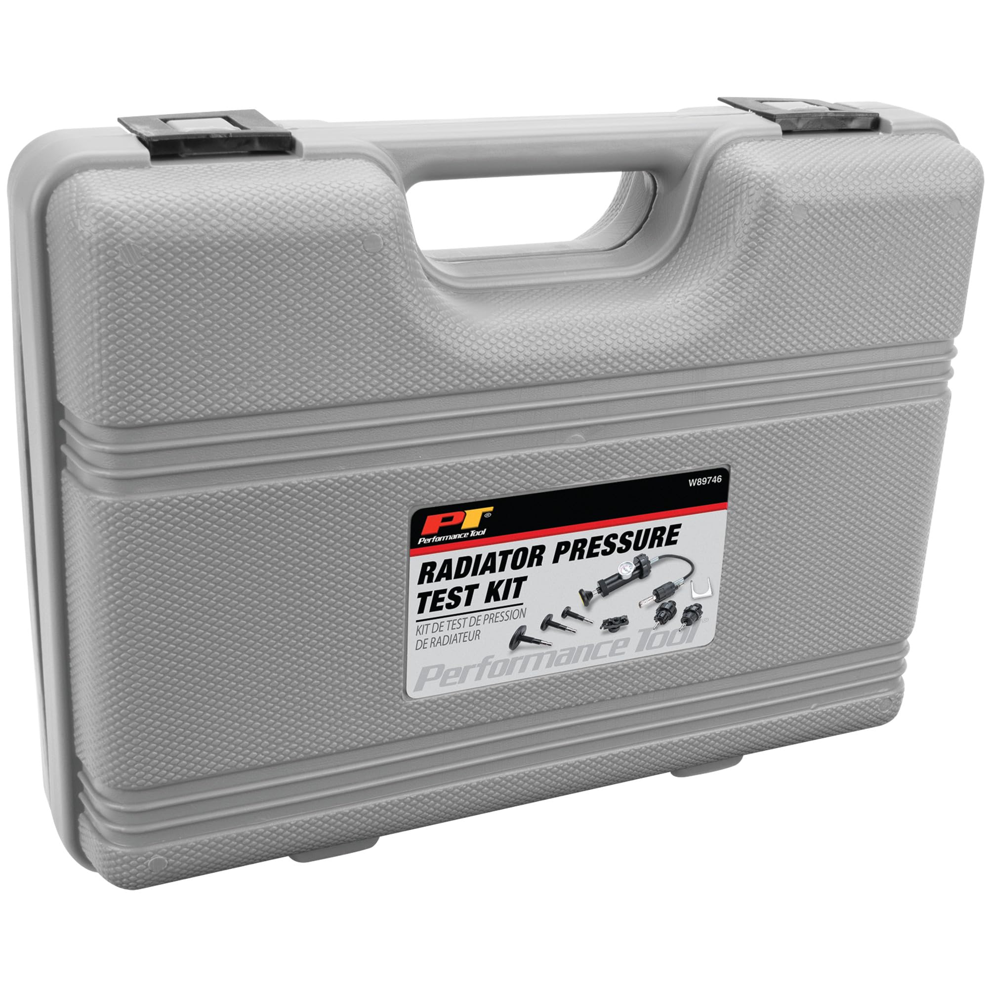 Performance Tool W89746 Radiator Pressure Test Kit - Professional Automotive Cooling System Diagnostic Tool for Cars & Trucks | Perfect for Mechanics & DIY Enthusiasts | Use for Leak Detection & Pressure Testing
