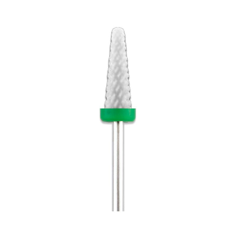 Premium Ceramic Cone Nail Drill Bit for Professional Manicures & Pedicures - Durable & Smooth Nail Art Tool for Salons & Home Use