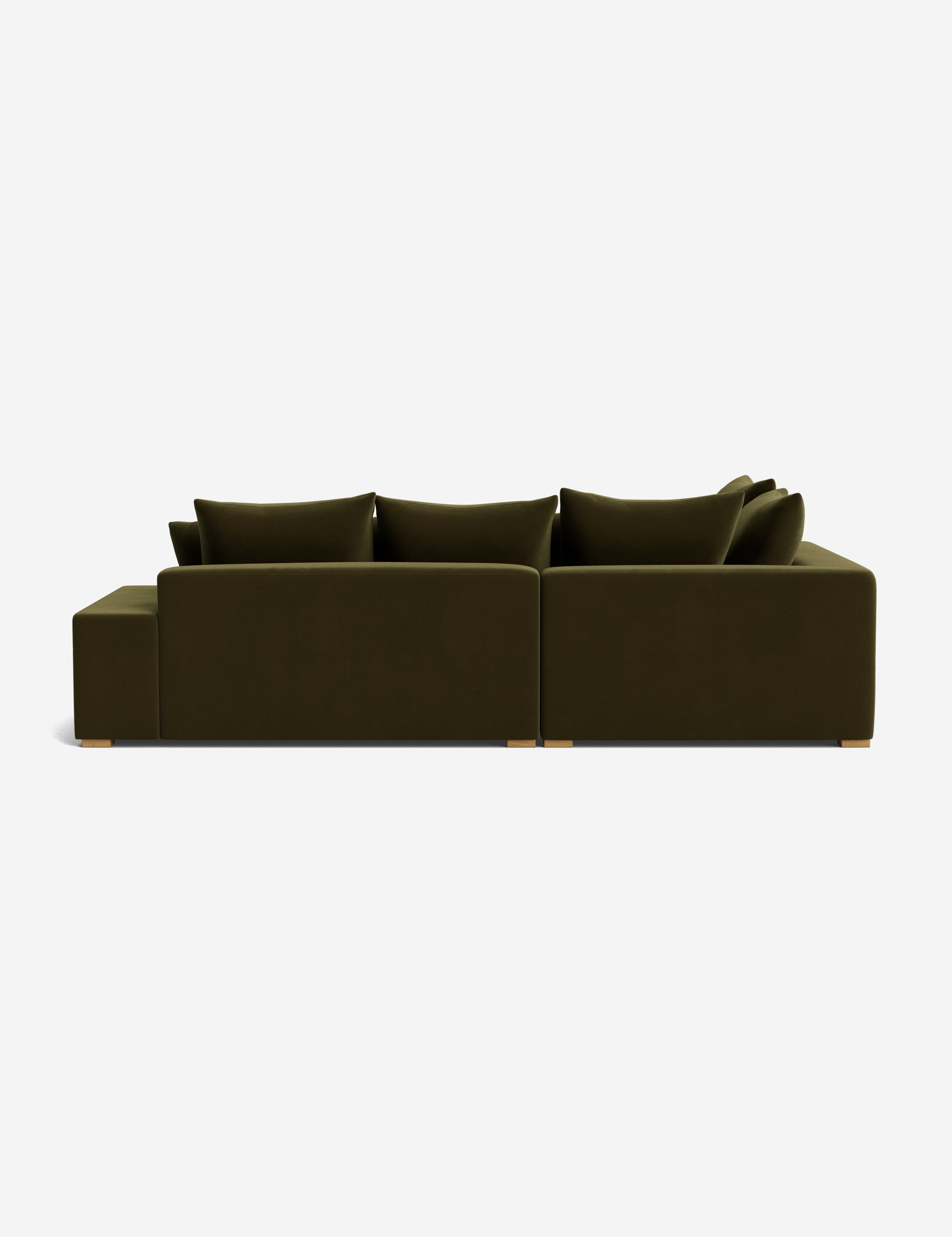 Modern Clayton Sectional Sofa with Reversible Chaise - Comfortable L-Shaped Couch for Living Room, Family Room & Home Theater - Soft Fabric Upholstery & Sturdy Wood Frame