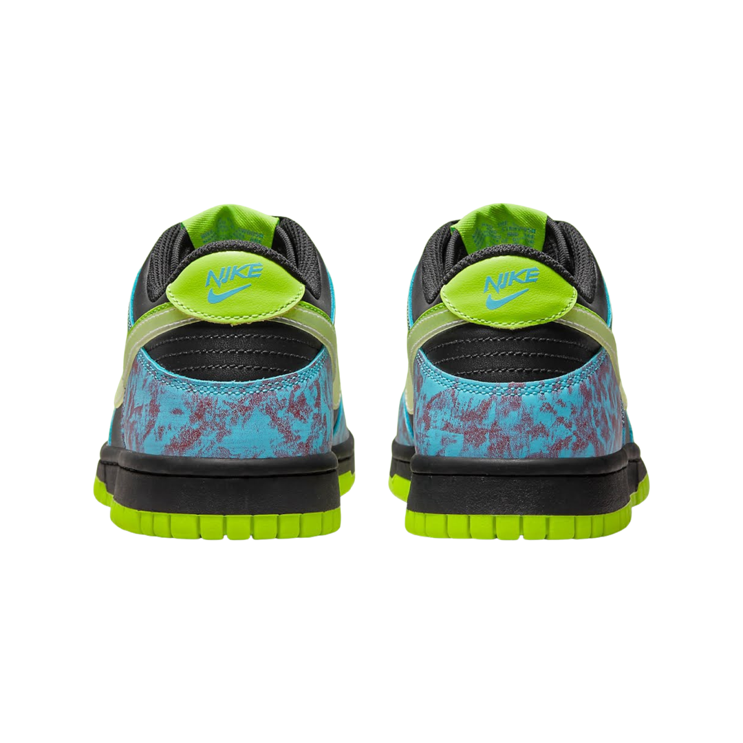 Nike Dunk Low GS Acid Wash Baltic Blue Volt Sneakers - Stylish & Comfortable Basketball Shoes for Women & Girls - Perfect for Casual Wear, Sports & Street Fashion