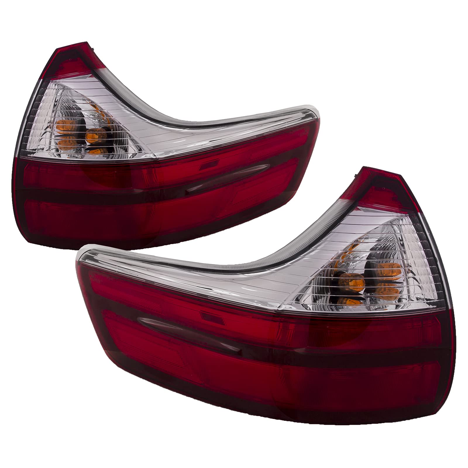 HEADLIGHTSDEPOT Replacement Tail Lights for Toyota Sienna 2015-2020 - Compatible with Base, L, LE, XLE & Limited Models - Includes Left Driver & Right Passenger Side - Perfect for Night Driving & Enhanced Safety