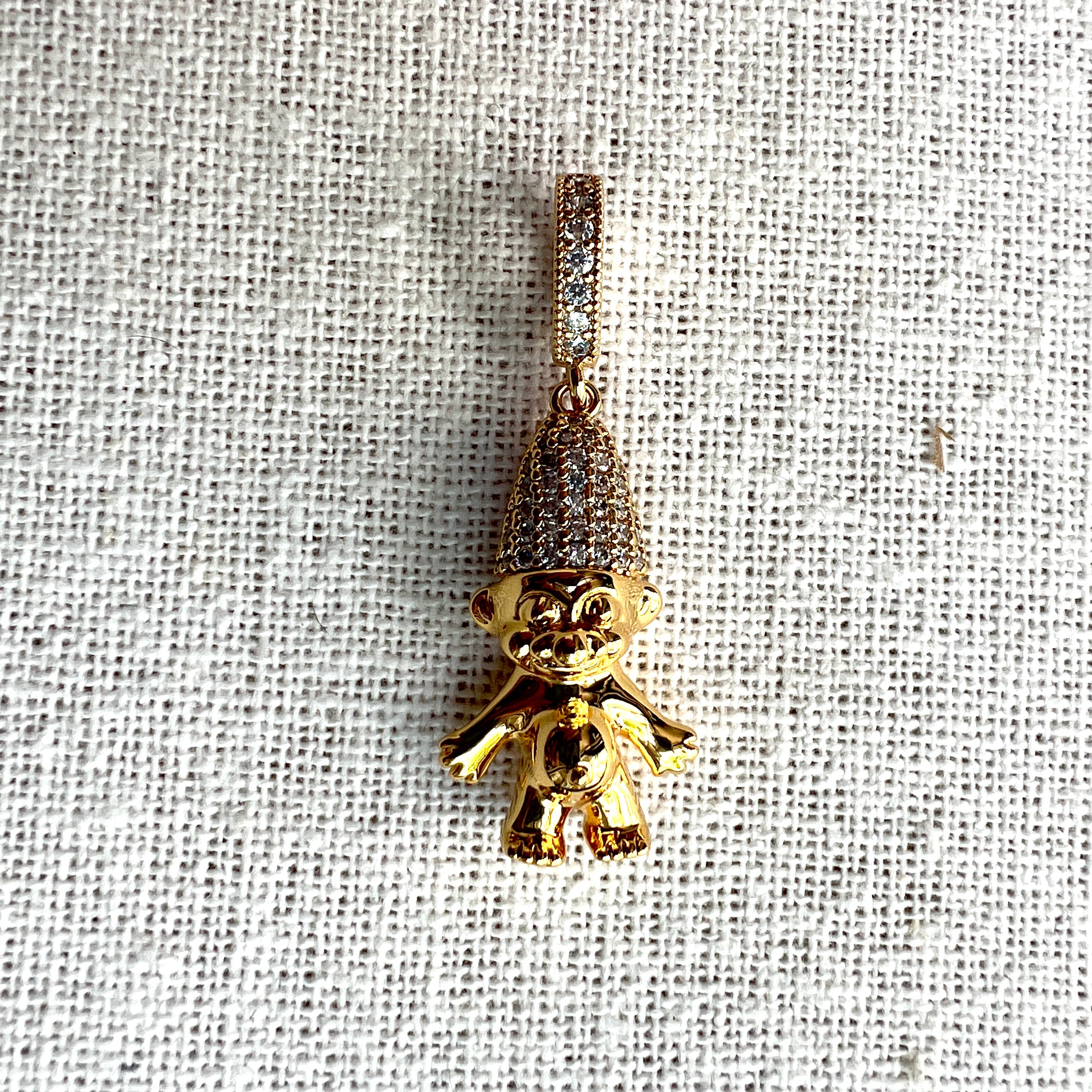 Norwegian Mega Troll Pave Gold Necklace - Viking Jewelry for Men & Women - Norse Mythology Inspired Pendant - Perfect for Costume Parties, Cosplay & Nordic Fashion