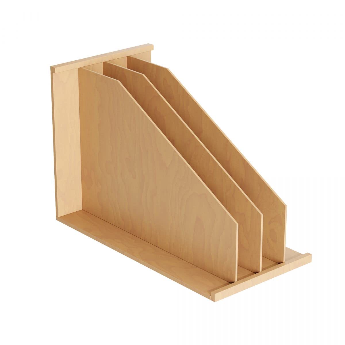 Dowell 4007 TD3 15-Inch Wooden Cabinet Organizer - Vertical Tray Divider for Kitchen Storage | Perfect for Spice Racks, Utensil Holders & Pantry Organization