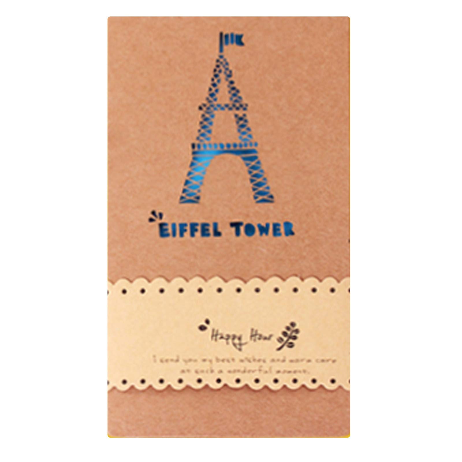 Personalized Hollow-Out Kraft Mother's Day Greeting Cards - Handmade Holiday Cards for Mom, Birthday, Christmas & Special Occasions - Perfect for Gifts, Scrapbooking & Home Decor