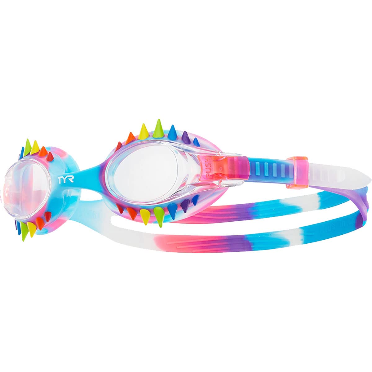 TYR Kids Swimple Spikes Swimming Goggles - UV Protection & Anti-Fog for Children's Swim Training, Lessons & Pool Play