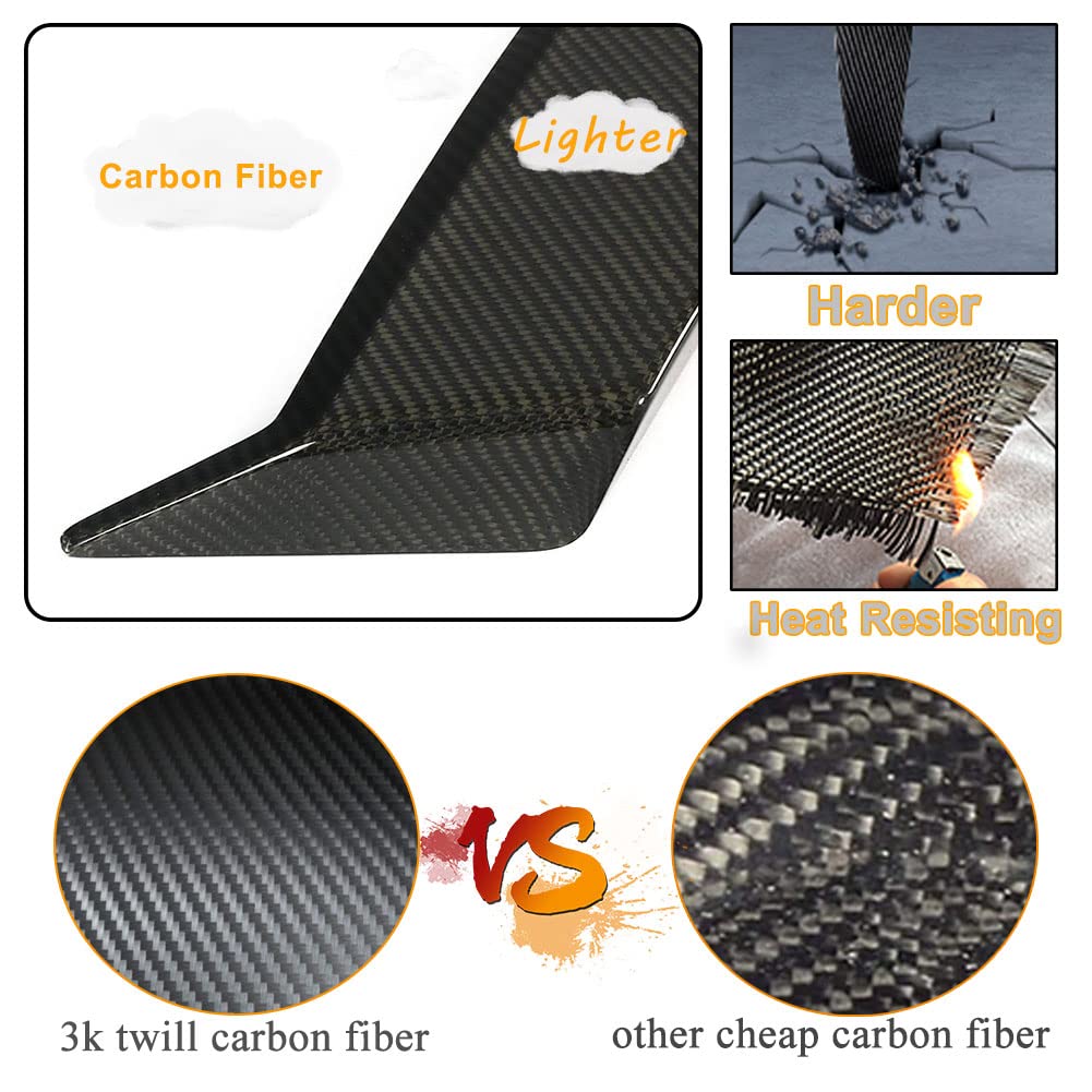 Carbon Fiber Side Fender Vent for Mercedes Benz G Class W463 G500 G550 G63 AMG (2019-2020) - Front Air Intake Scoop Cover Trim - Factory Outlet - Upgrade Your Ride for Off-Road & Street Performance