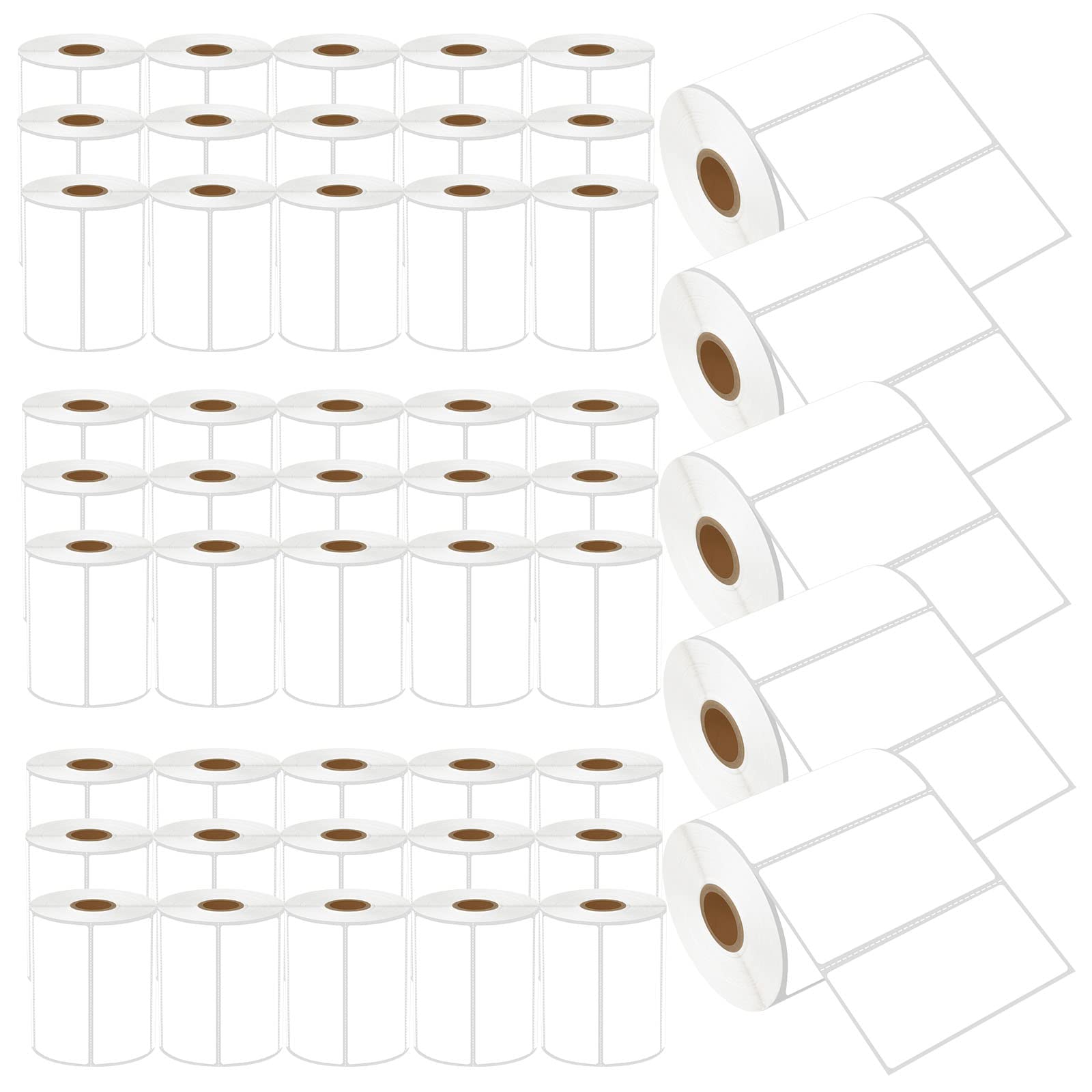 USUPERINK 4'' x 2'' Direct Thermal Perforated UPC Barcode Shipping Labels (50 Rolls, 750 Labels/Roll) - White Address Labels for Zebra & Rollo Printers | Perfect for E-commerce, Logistics & Small Business Shipping