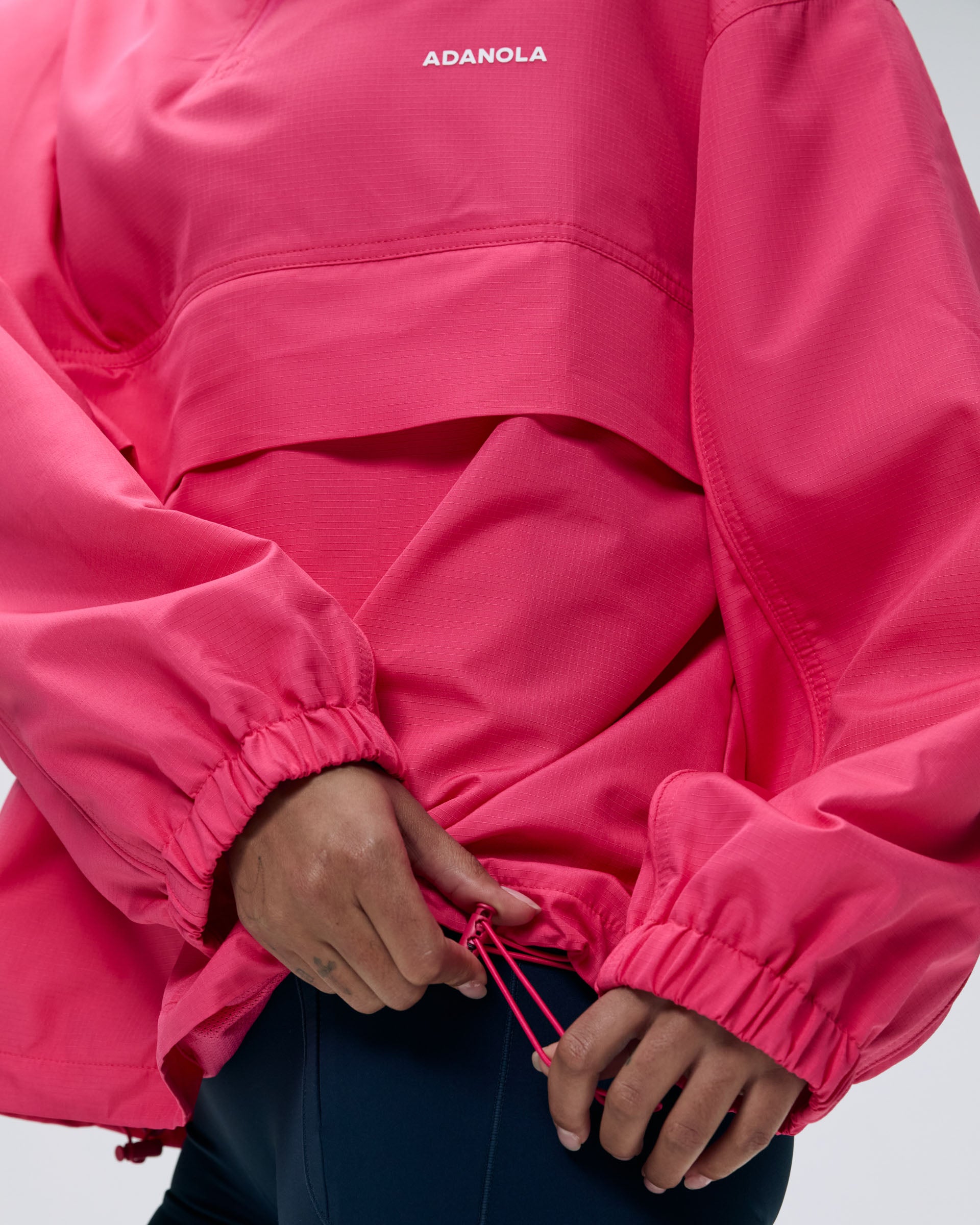 Half Zip Track Jacket for Women - Lightweight Running Hoodie with Pockets, Hot Pink - Perfect for Jogging, Gym Workouts & Outdoor Activities