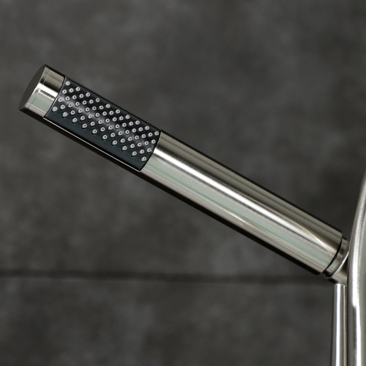 Belknap AE8408RX 3-Handle 2-Hole Deck Mount Clawfoot Bathtub Faucet with Hand Shower in Brushed Nickel - Vintage Style Bathroom Fixture for Classic & Modern Homes