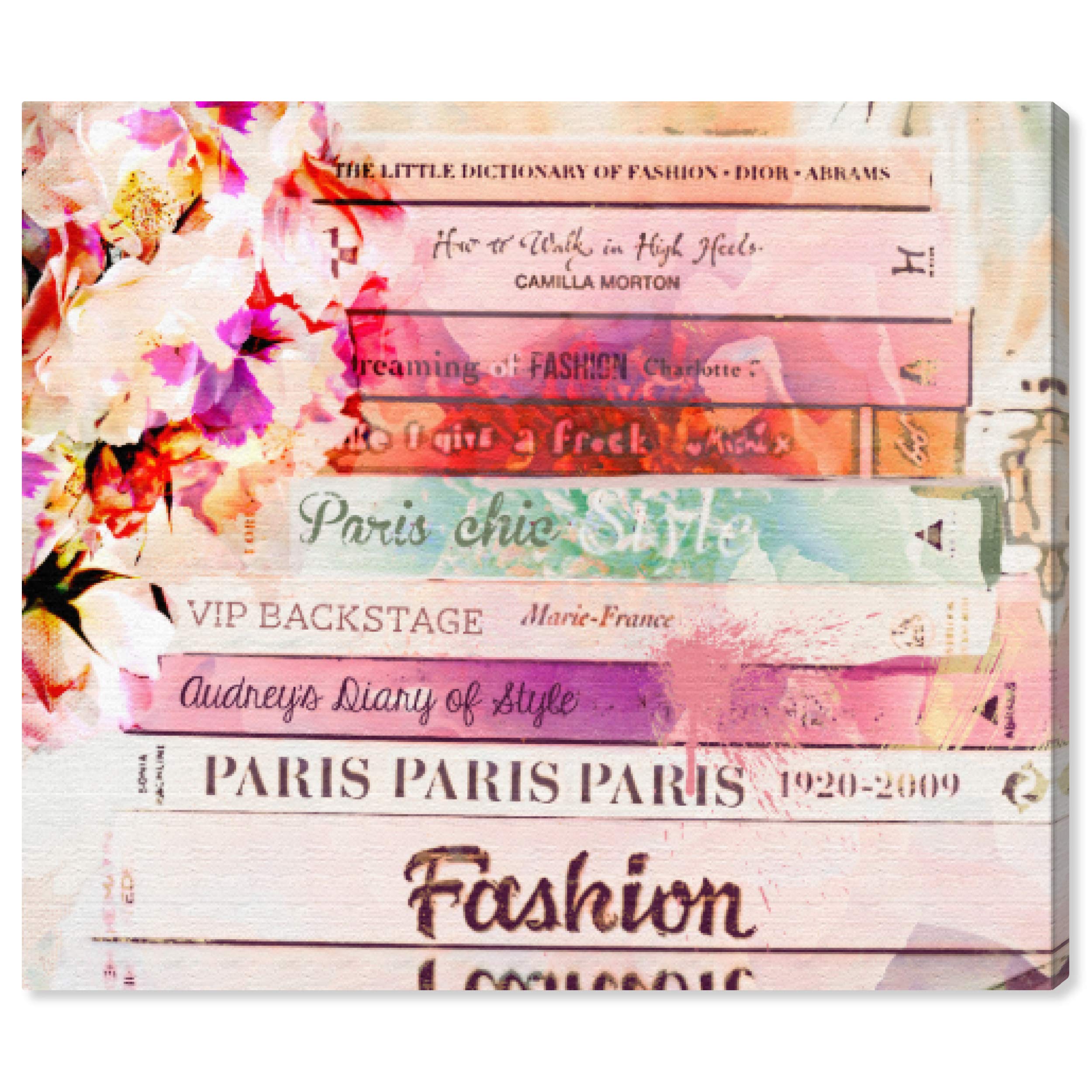 Oliver Gal Artist Co. Spring Romantic Books Wall Art Canvas Print - Fashion & Glam Home Decor for Living Room, Bedroom & Office