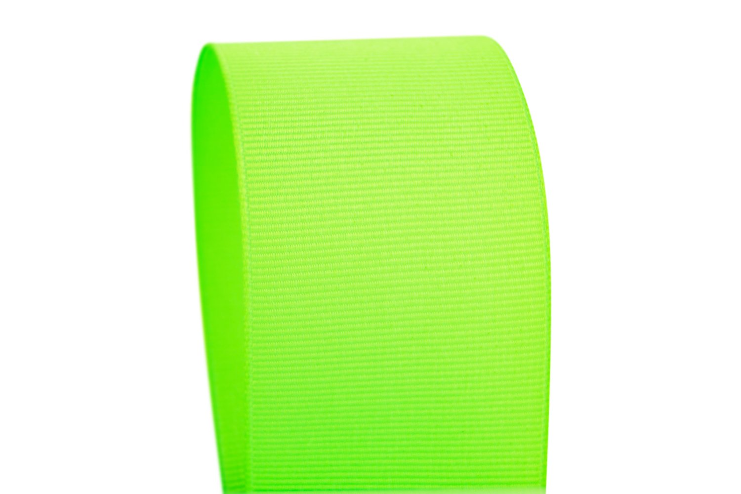 Ribbon Bazaar 7/8 Inch Solid Grosgrain Ribbon - Acid Green 100% Polyester by The Yard - Perfect for Gift Wrapping, Crafts, and DIY Projects