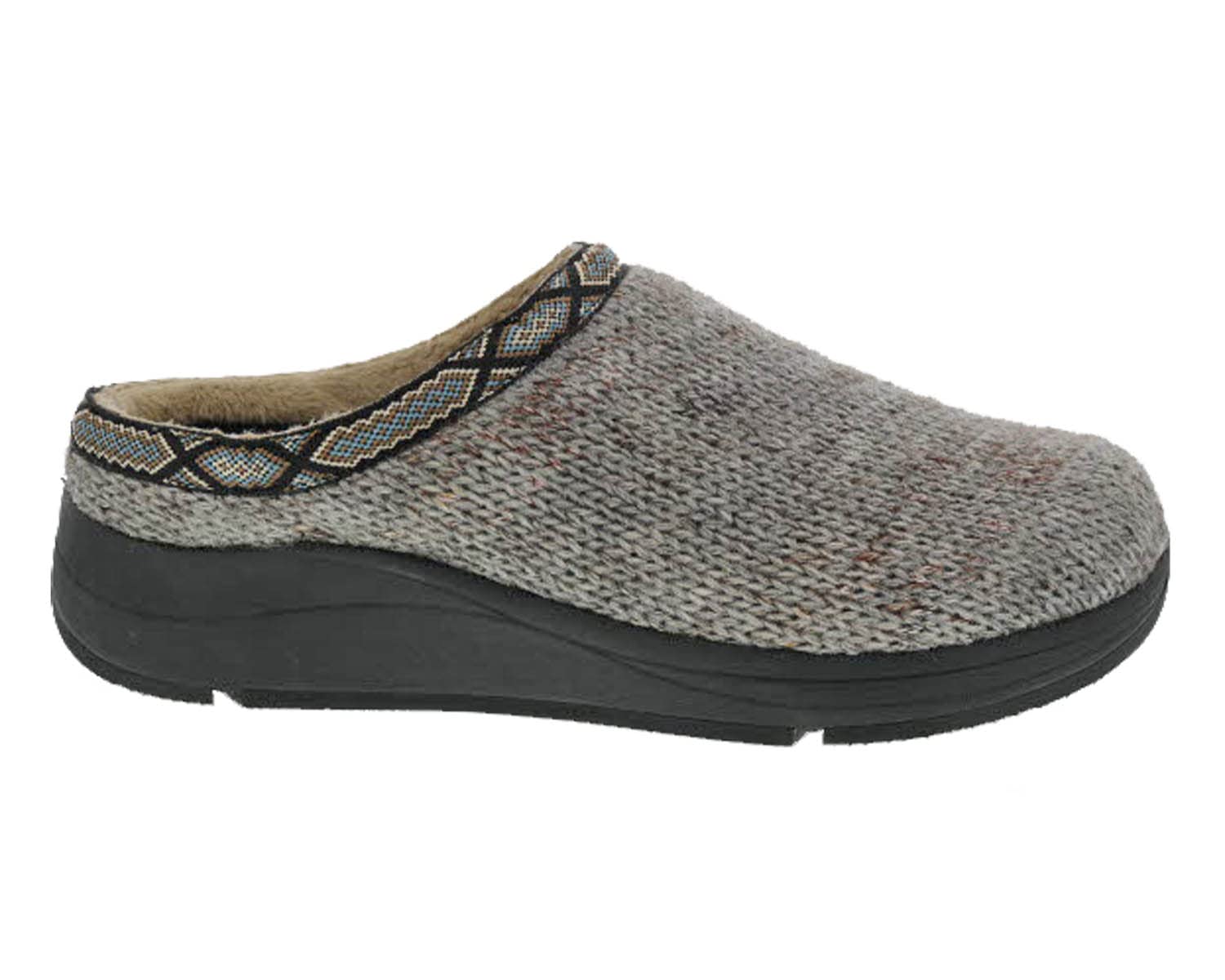 Drew Men's Non-Slip Comfort Knit Slippers with Arch Support - Cozy Indoor House Shoes for Relaxation & Lounge Wear