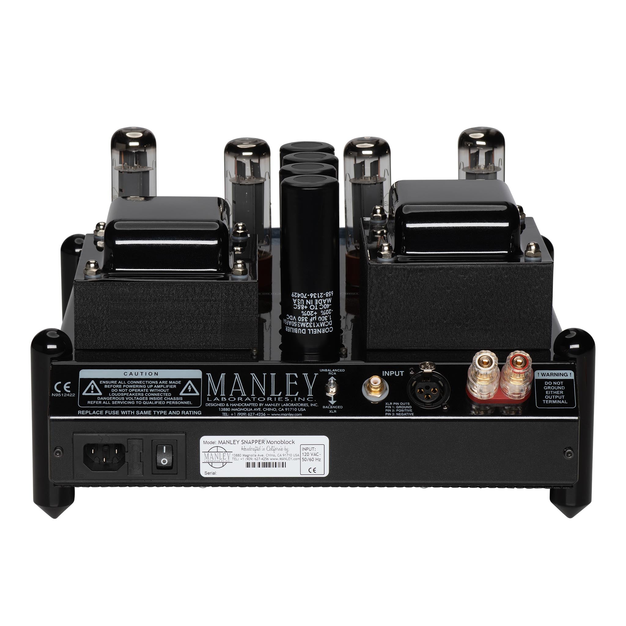 Manley Snapper Monoblock Tube Amplifiers (Pair) - High-End Audio for Home Theater & Stereo Systems - Perfect for Audiophiles & Music Enthusiasts