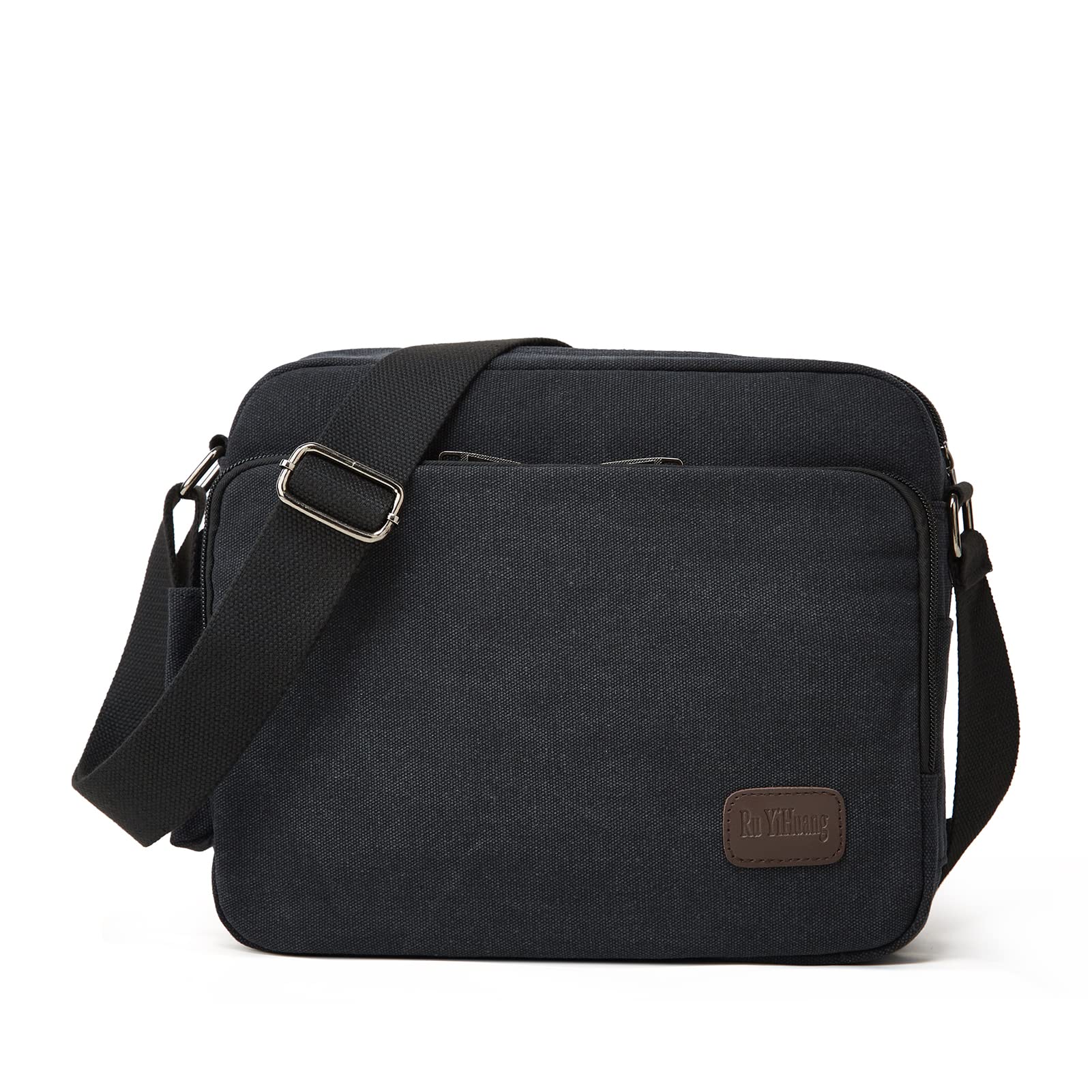 Durable Canvas Messenger Bag for Men - Built-in Wallet Pockets, Multifunctional Shoulder Bag for Outdoor Sports, Travel & Daily Commute | Water-Resistant Crossbody Bag for Work, School & Casual Use