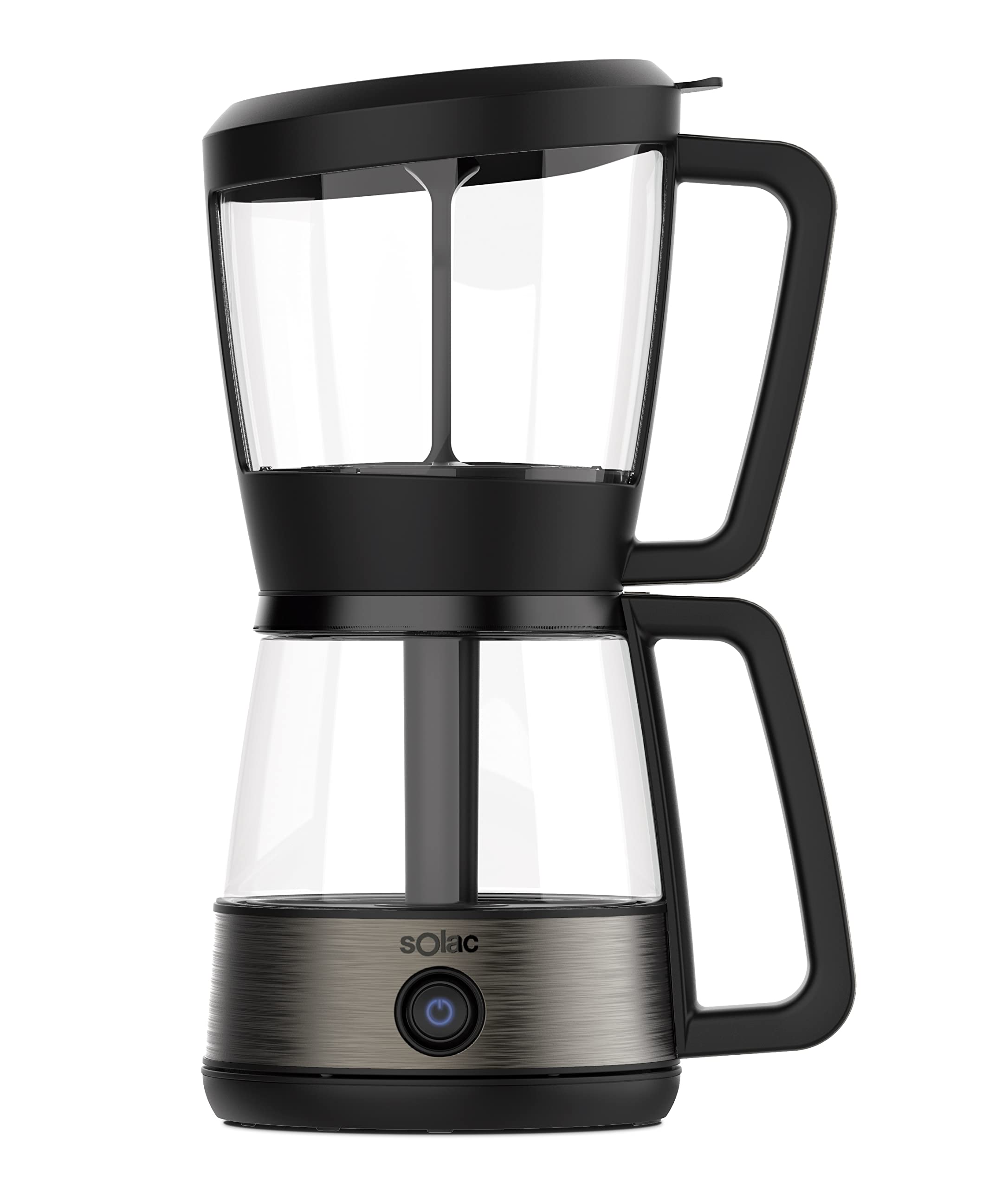 Premium 3-in-1 Siphon Coffee Maker & Tea Brewer with Vacuum Technology - 30oz Stainless Steel Water Boiler for Home, Office & Cafe Use