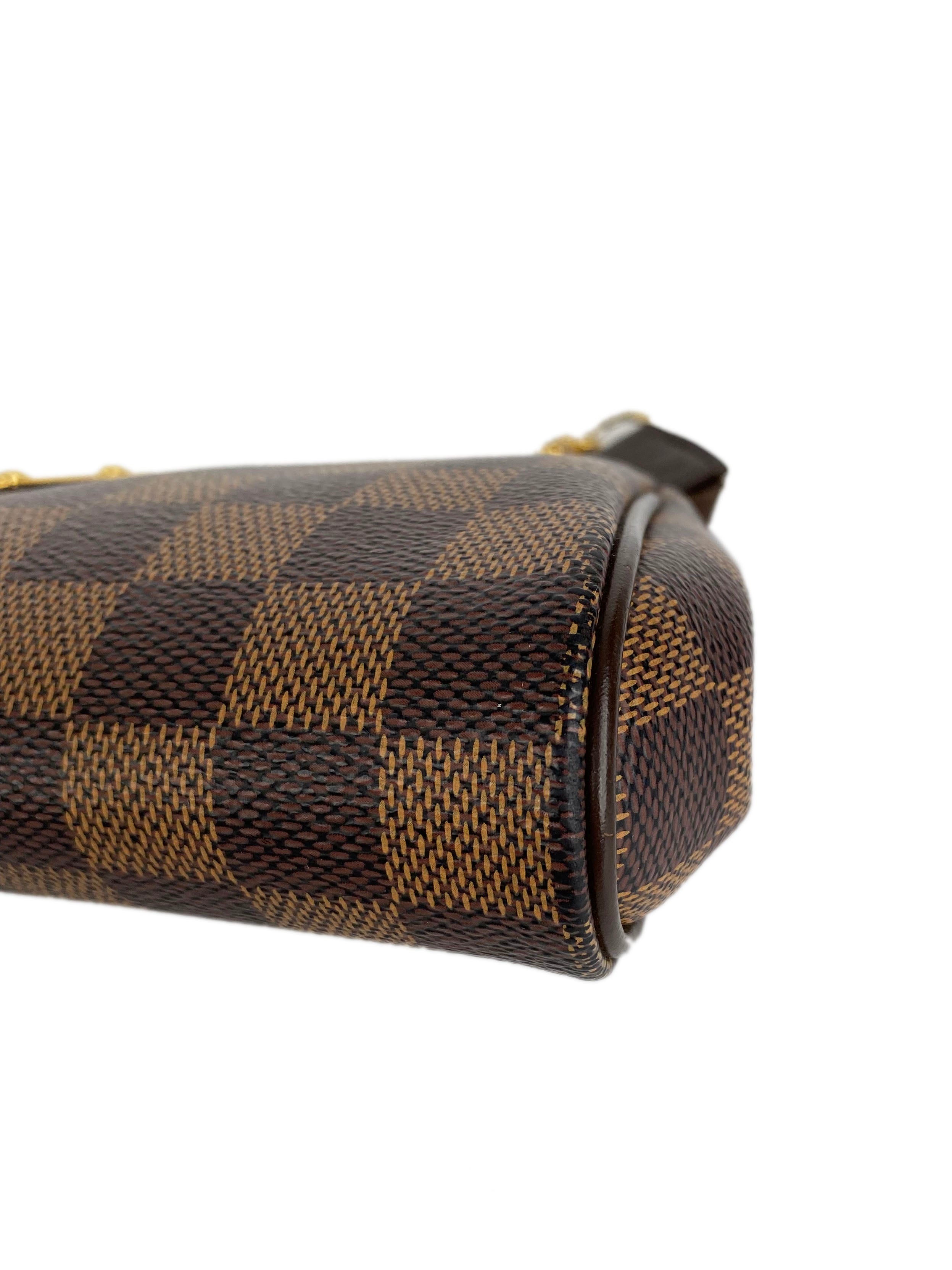 Authentic Louis Vuitton Eva Damier Ebene Crossbody Bag - Luxury Shoulder Purse for Women | Perfect for Date Night, Travel & Everyday Use