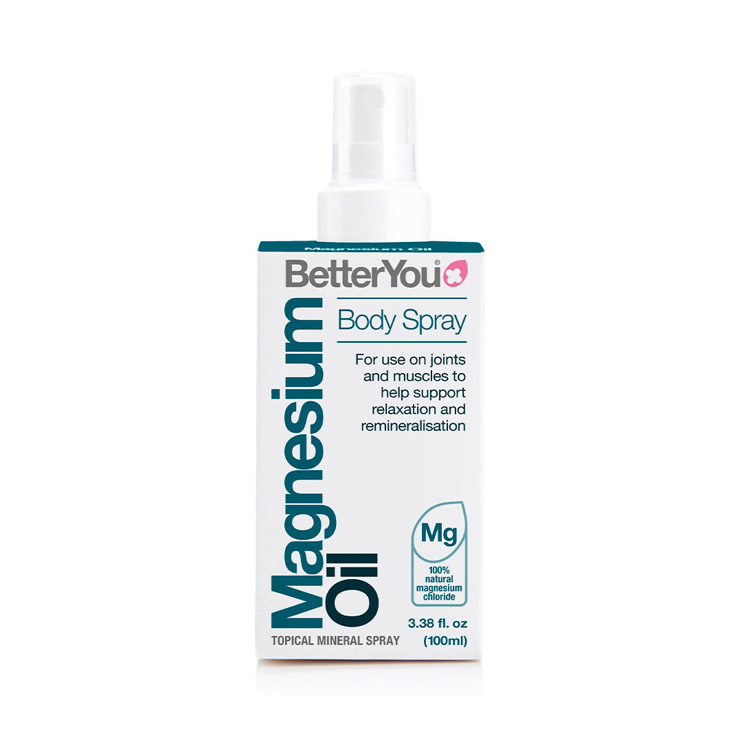 BetterYou Magnesium Oil Original Spray 100ml - Natural Muscle Recovery & Relaxation Supplement for Athletes, Sleep Support & Stress Relief - Perfect for Post-Workout Recovery & Nighttime Relaxation
