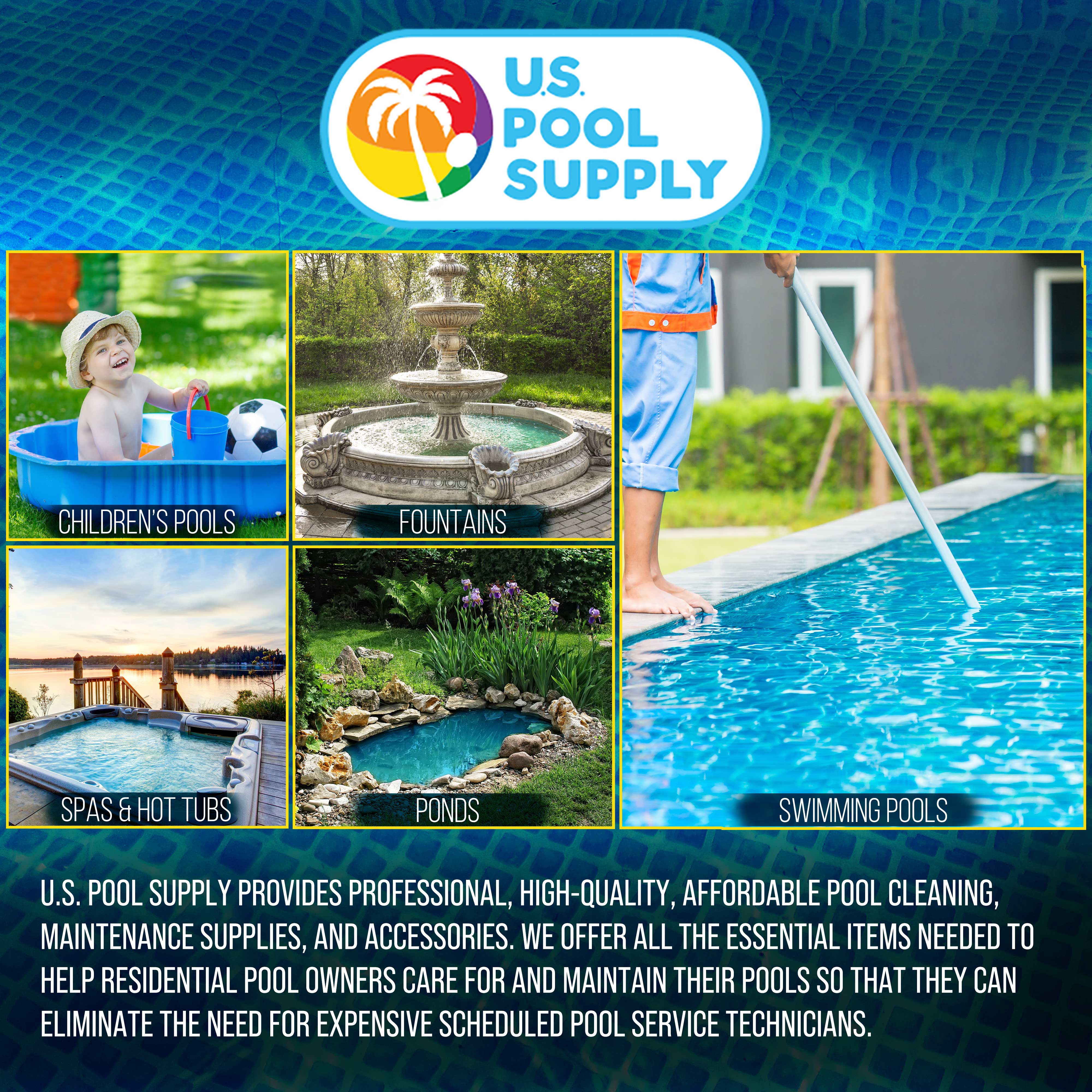 Premium Pool & Spa Leaf Skimmer Net with 17