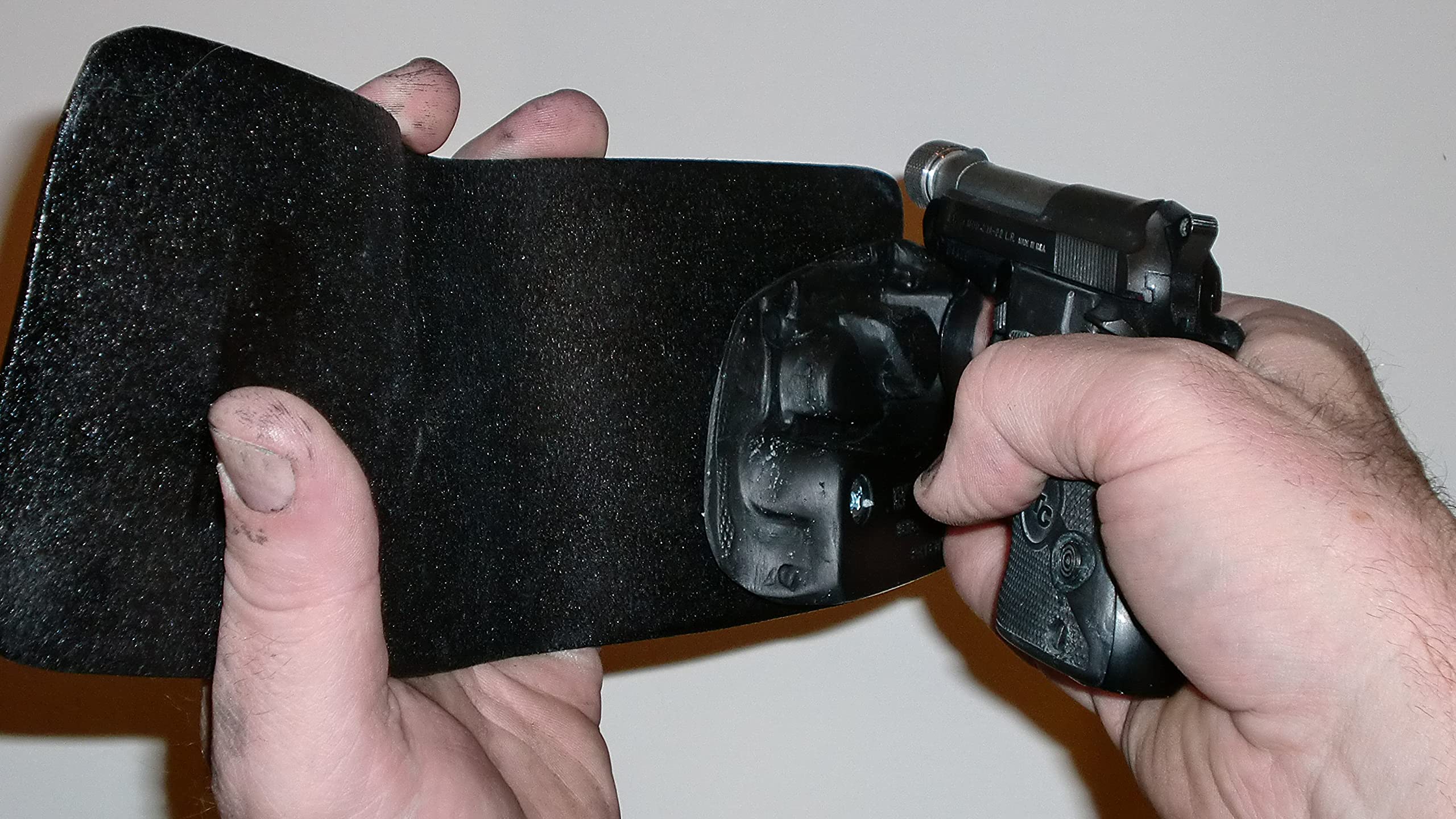 Leather Wallet Holster for Beretta Bobcat 21A - Concealed Carry Pistol Holder for Full Discreet Protection | Perfect for Everyday Carry, Travel & Personal Security