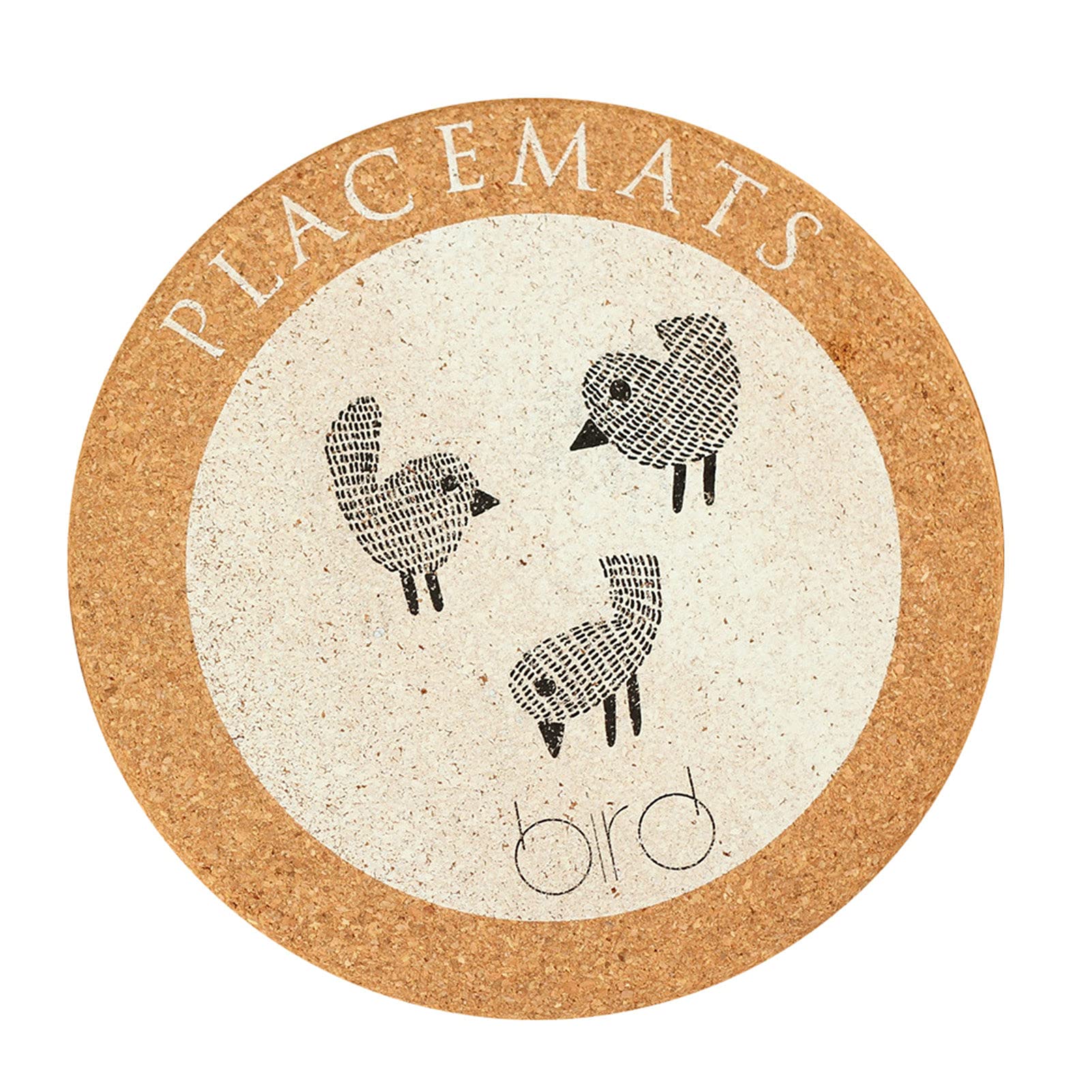 Eco-Friendly Wooden Round Coffee Mug Mat with Cute Cartoon Design - Decorative Cup Coaster for Home, Office, Dorm | Perfect for Hot Drinks, Tea Parties & Coffee Breaks