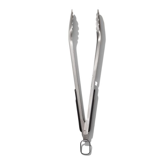 Premium Stainless Steel Grilling Tongs - 12 Inch BBQ Tongs with Locking Mechanism & Heat-Resistant Handle - Perfect for Outdoor Cooking, Backyard BBQs, and Camping