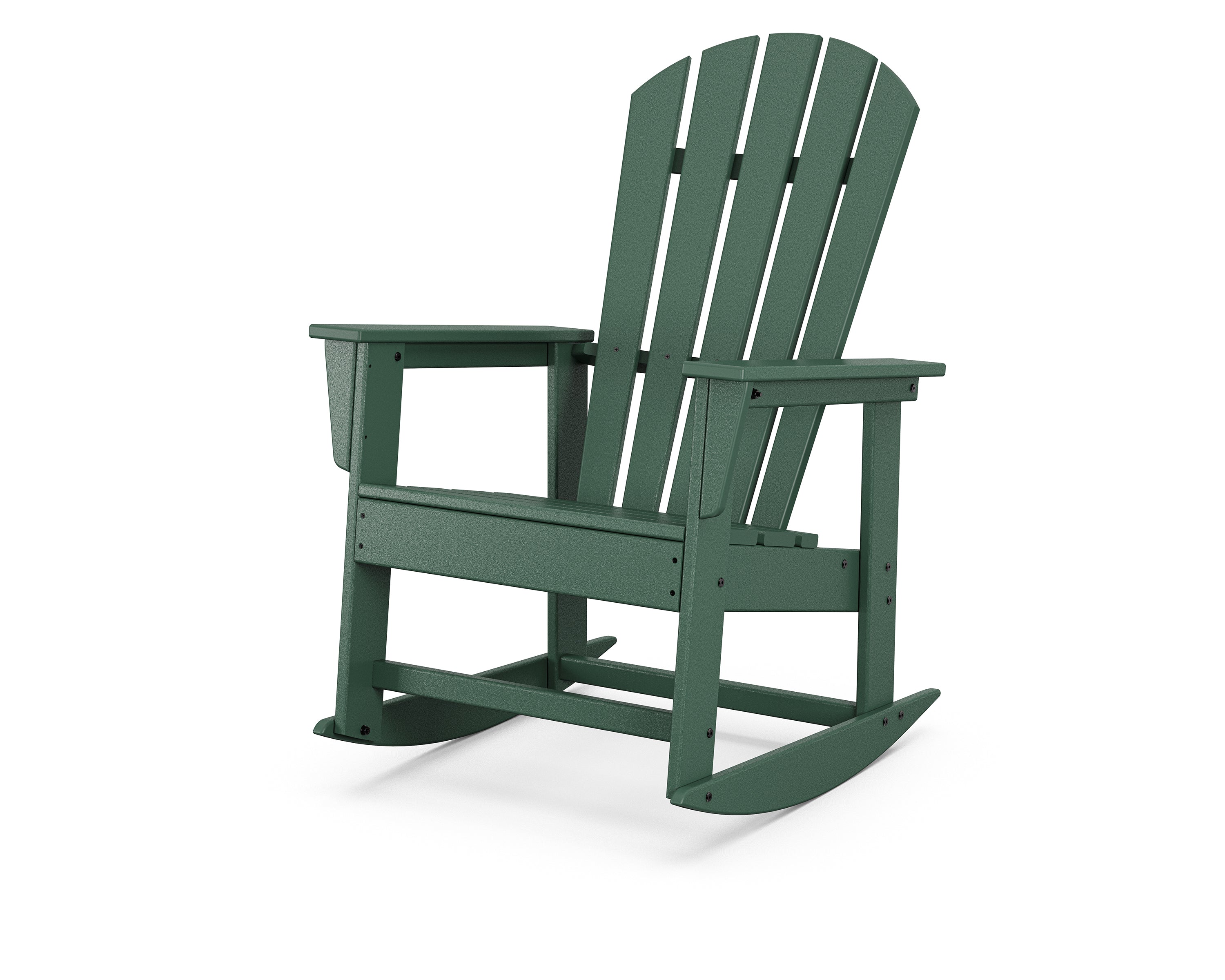 POLYWOOD South Beach Rocker - Durable Outdoor Rocking Chair for Patio, Garden, Poolside - All-Weather Resin Wicker Furniture - Perfect for Relaxing & Lounging
