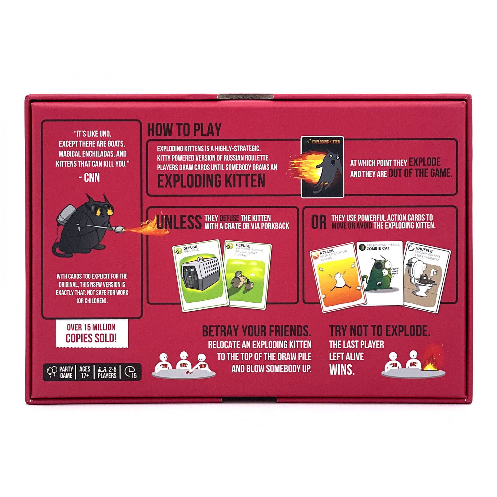 Exploding Kittens NSFW Edition Card Game - Adult Party Game for Game Nights, Gifts & Fun Gatherings