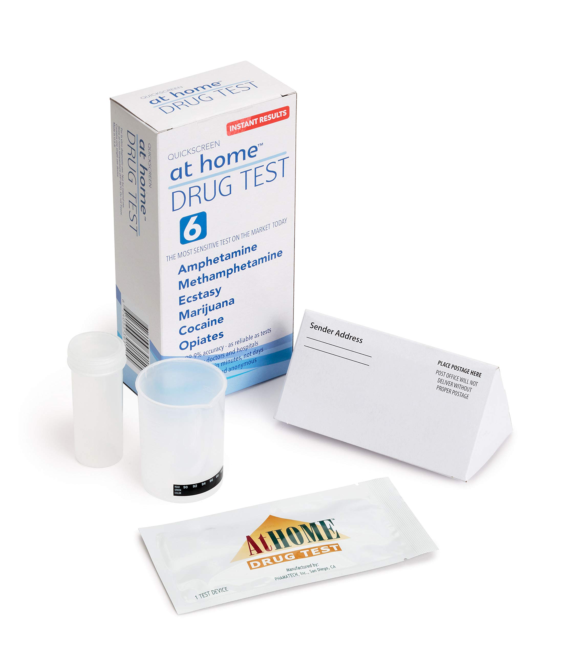 At Home Drug Test Kit - 5 Panel Multi-Drug Screening for THC, Cocaine, Opiates, Amphetamines & More | Fast & Accurate Results for Personal or Workplace Testing
