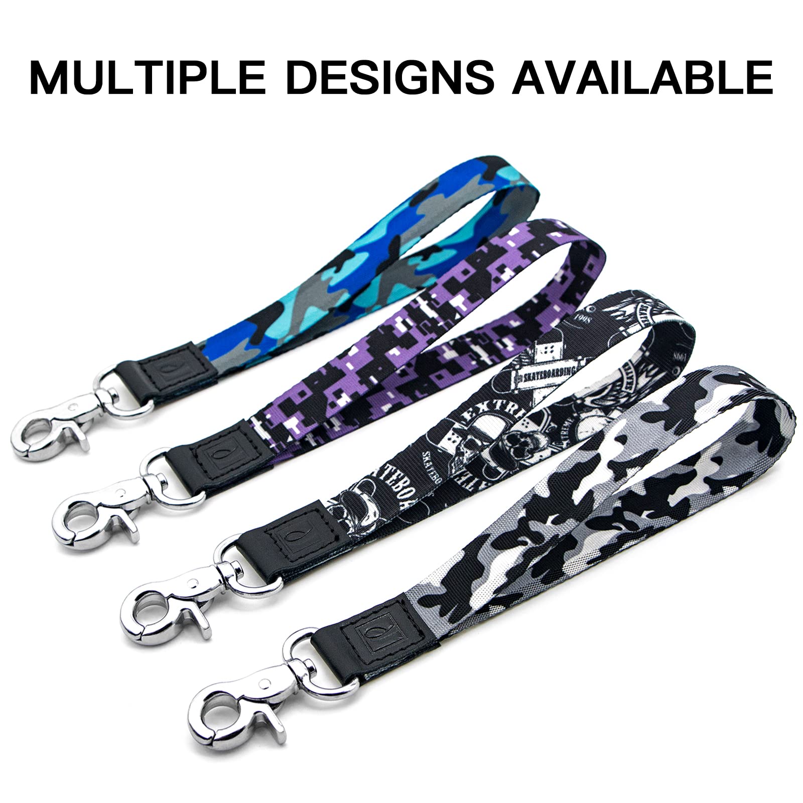 Secure Wrist Lanyard Keychain for Keys & ID Badges - Adjustable Keychain Wristlet for Men & Women - Durable Wrist Strap for Office, Gym, Travel & Events (Small Size)