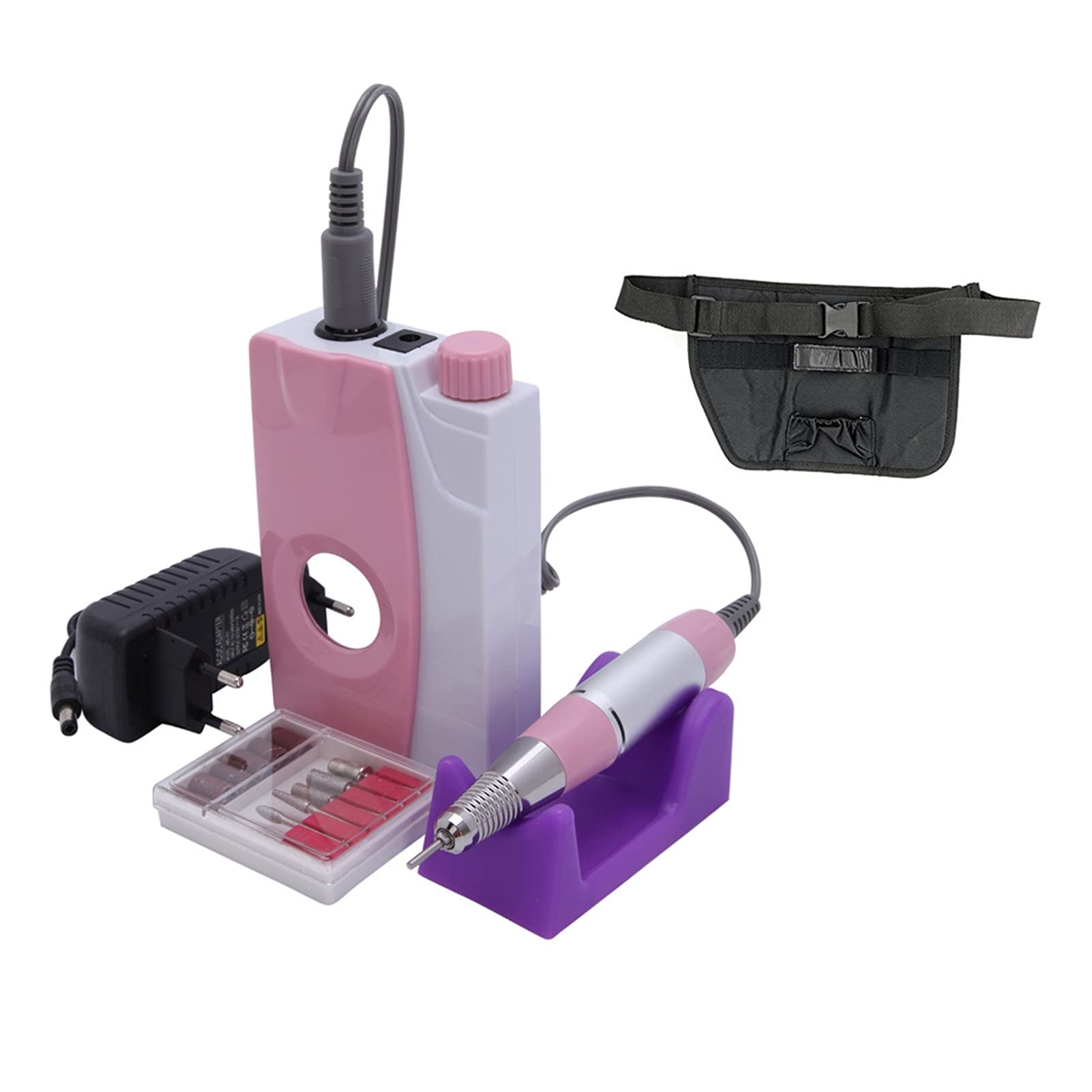 EZGA Professional Electric Nail Drill Kit - 25000RPM Rechargeable Nail File Machine with Manicure Bits for Gel Nails, Nail Art & Polish | Perfect for Salon, Home Use & DIY Nail Care