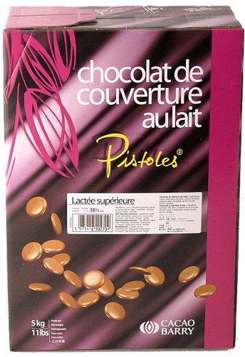 Premium Lactee Superieure Milk Pistoles 38% Chocolate - 11 lb Bulk Pack for Baking, Desserts & Hot Cocoa | High-Quality Belgian Chocolate for Professional Chefs & Home Bakers