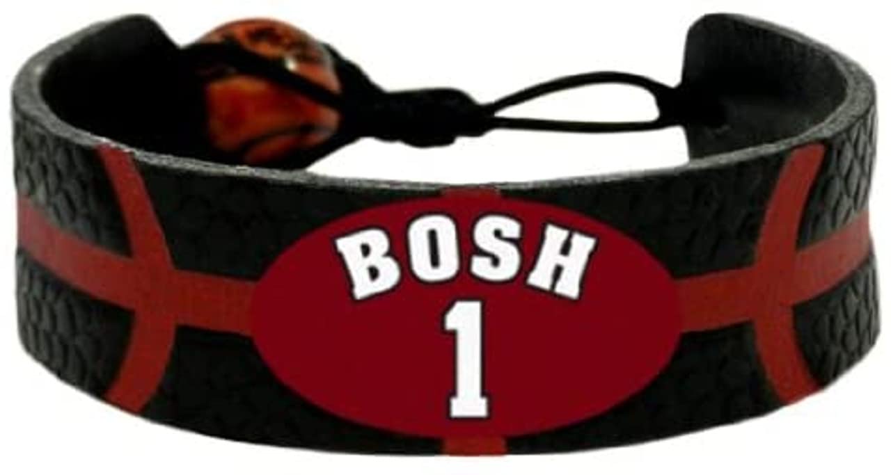NBA Miami Heat Chris Bosh Team Color Jersey Bracelet - Stylish Basketball Fan Jewelry for Games, Parties & Sports Events