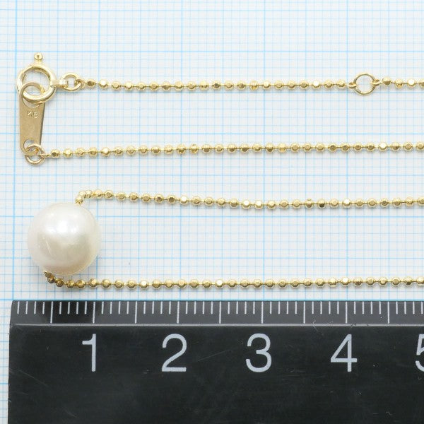 18K Yellow Gold Pearl Necklace - Elegant Women's Jewelry for Weddings, Parties & Special Occasions