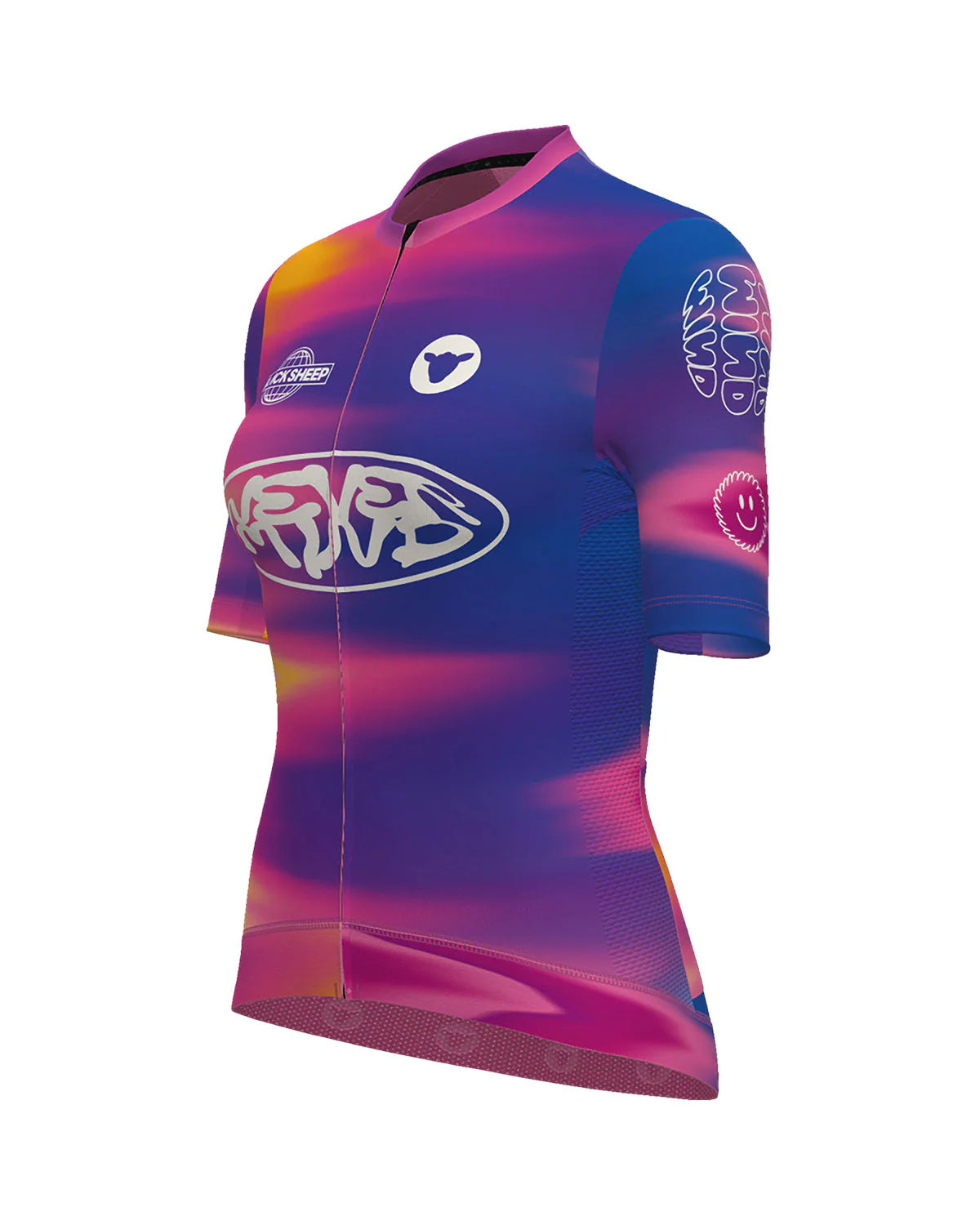 Black Sheep Women's Team Short Sleeve Cycling Jersey - Breathable & Moisture-Wicking for Road Biking & Mountain Cycling - Perfect for Training Rides & Outdoor Adventures