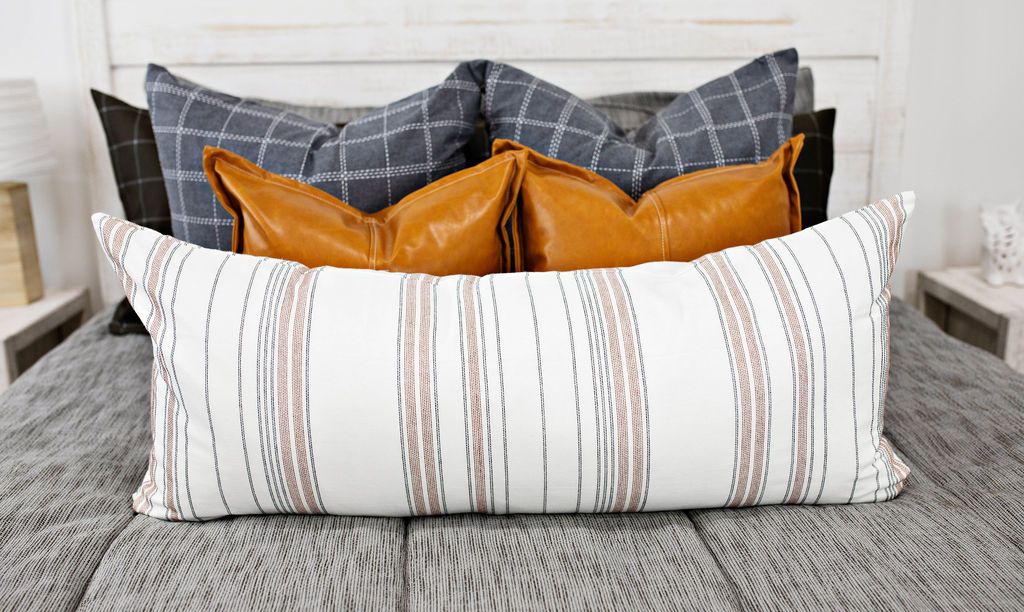 Franklin XL Lumbar Pillow Cover - Premium Support for Back Pain Relief - Perfect for Office Chairs, Car Seats & Home Decor