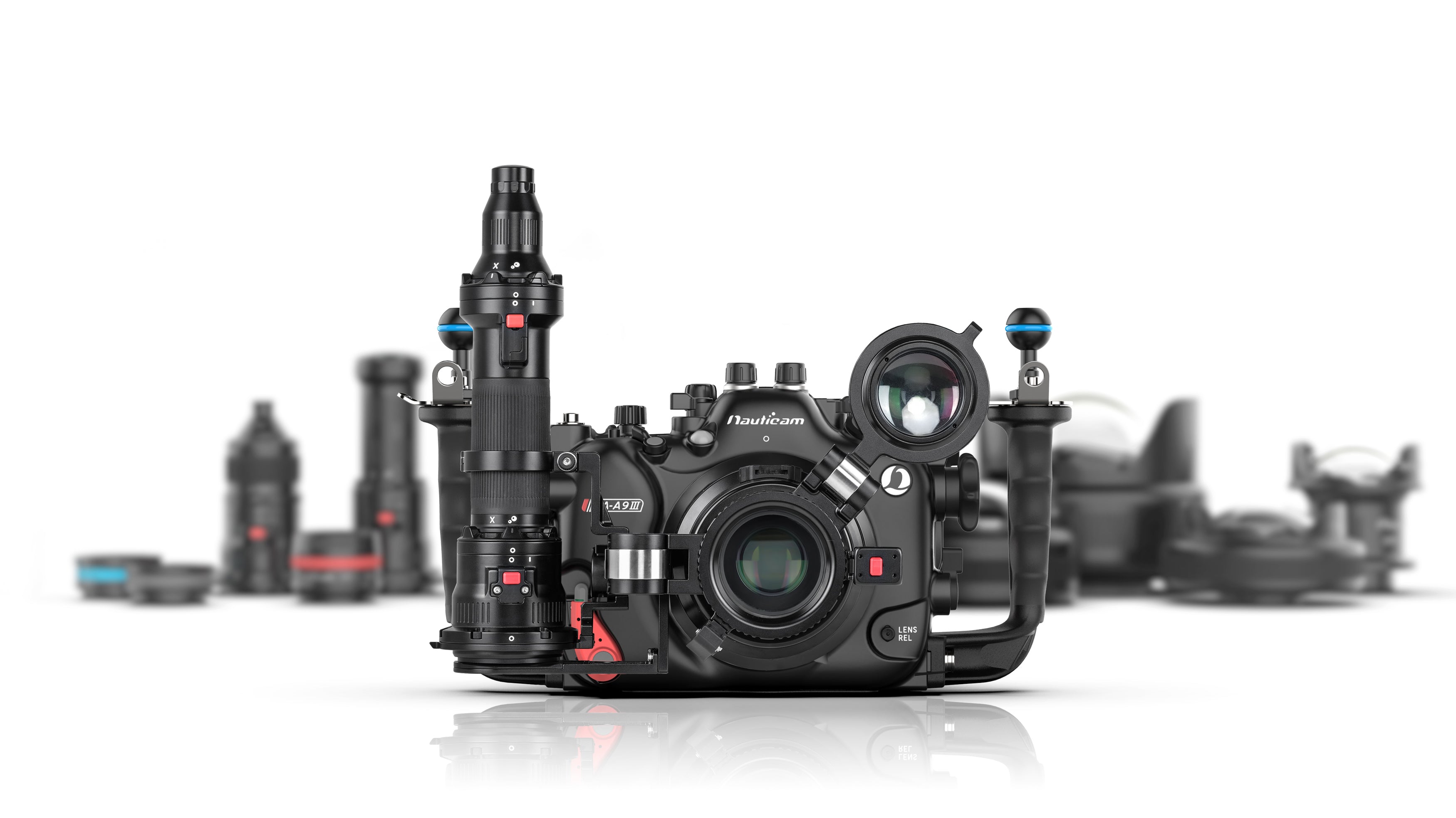 Underwater Housing for Sony A9III & A1II Cameras - Professional Waterproof Case for Scuba Diving, Snorkeling, and Marine Photography