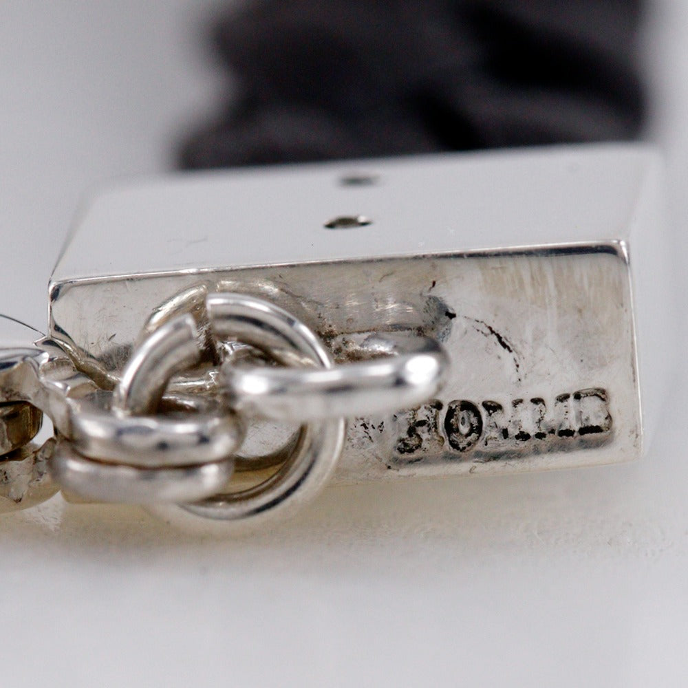 4℃ HOMME+ Genuine Leather & 925 Sterling Silver Bracelet for Men - Stylish Gift for Him, Anniversary & Special Occasions